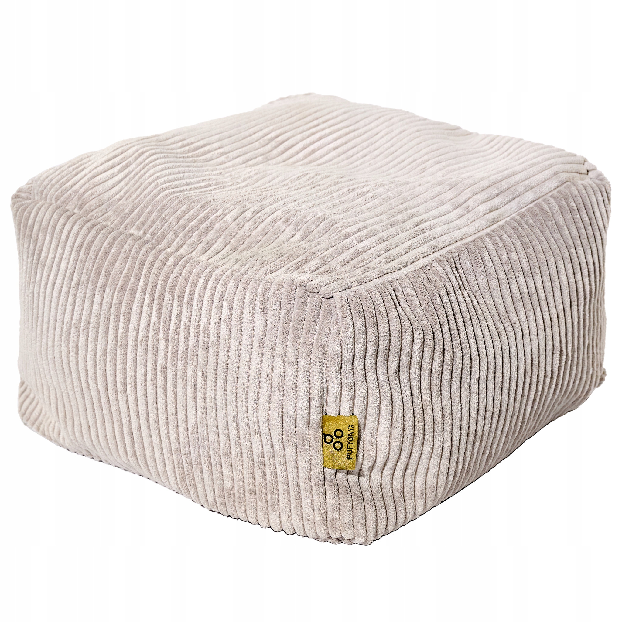 MODERNUS PUFF POUF SEAT 40 CM Kvadratas SVETAINEI MINKŠTAS PĖDŲ ATRAŠTAS