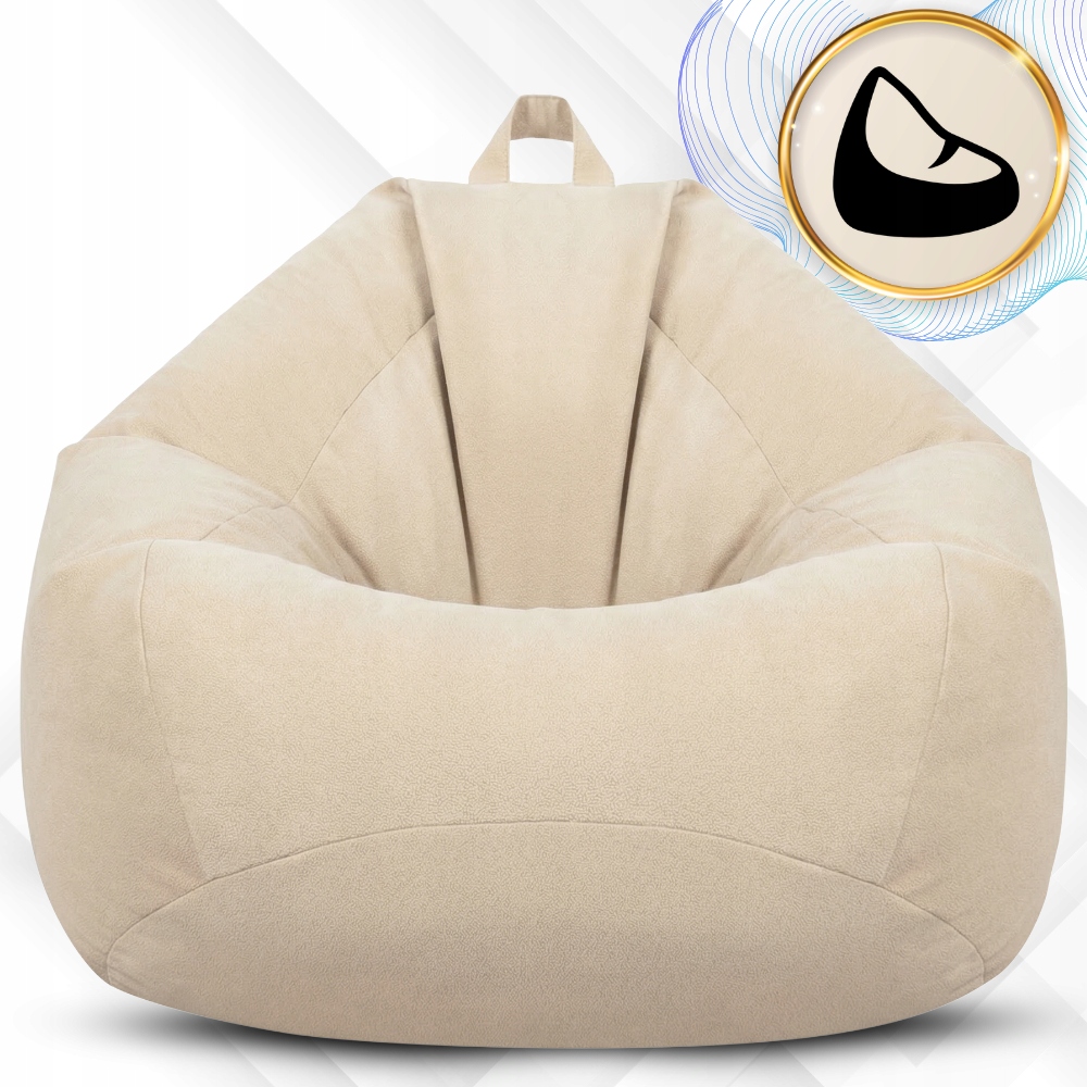 PUFA BAG XXL VELUR 120 CM BEIGE