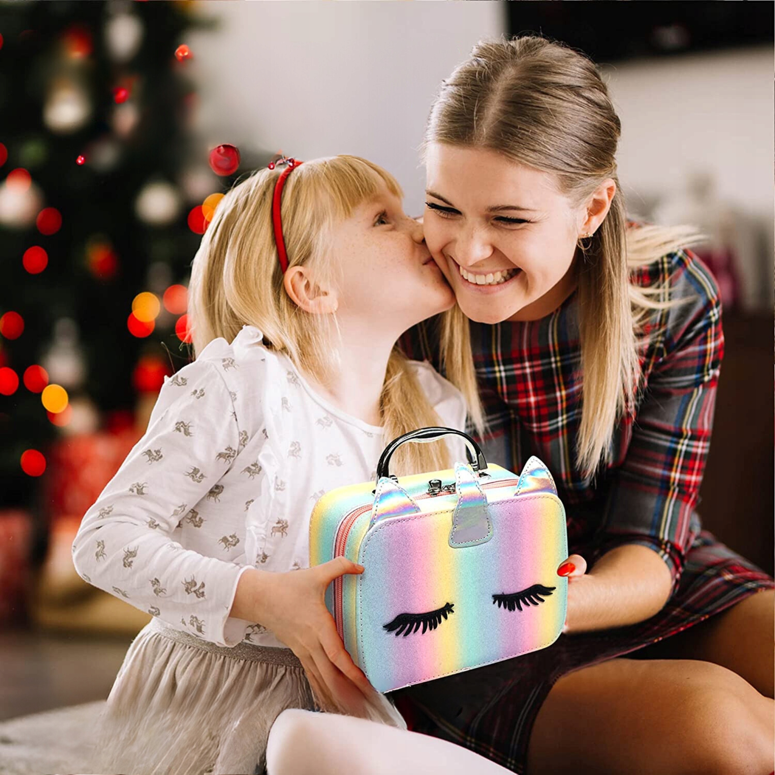 KOSMETIKOS DĖŽUTĖ MAIAŽUI IR NAGAMS UNICORN DOVANA VAIKAMS XXL