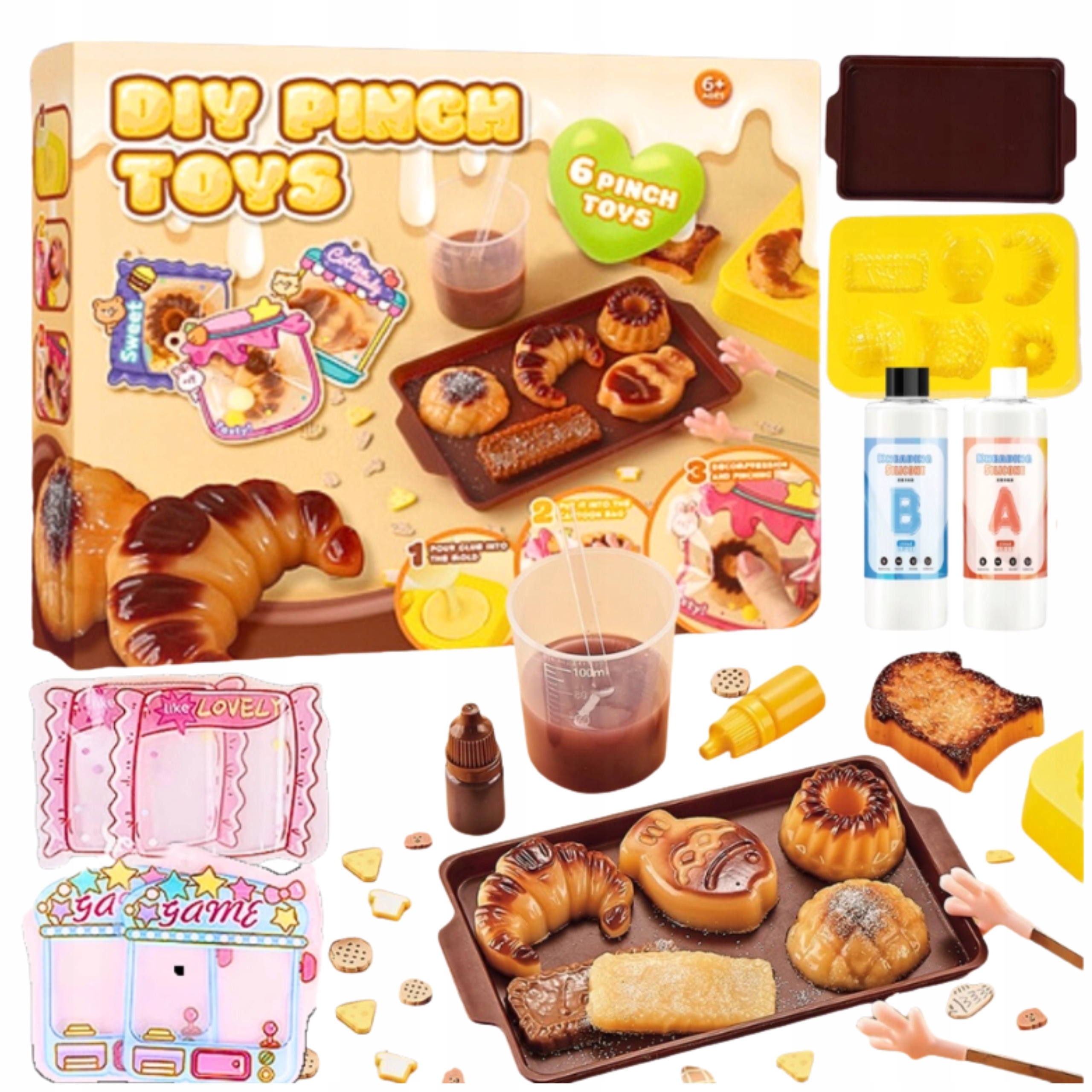 LEAN Toys gniūčkų darymo rinkinys cukierninė