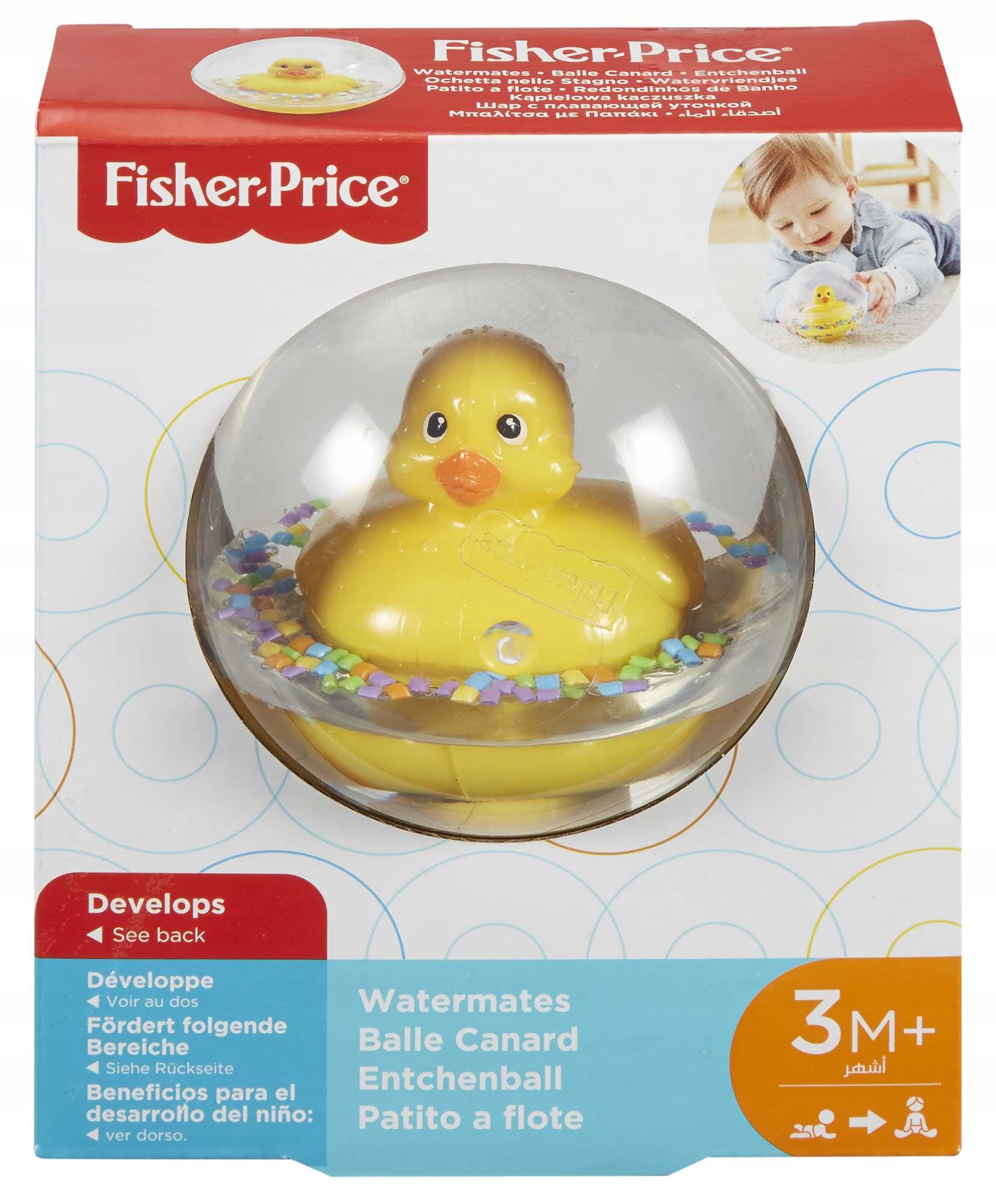 Geltonosios Fisher-Price plaukimo anties vandens draugai