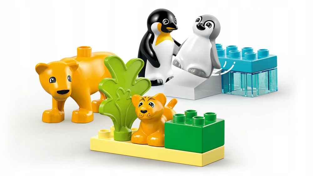 LEGO DUPLO 10442 laukiniai gyvūnai pingvinai liūtai
