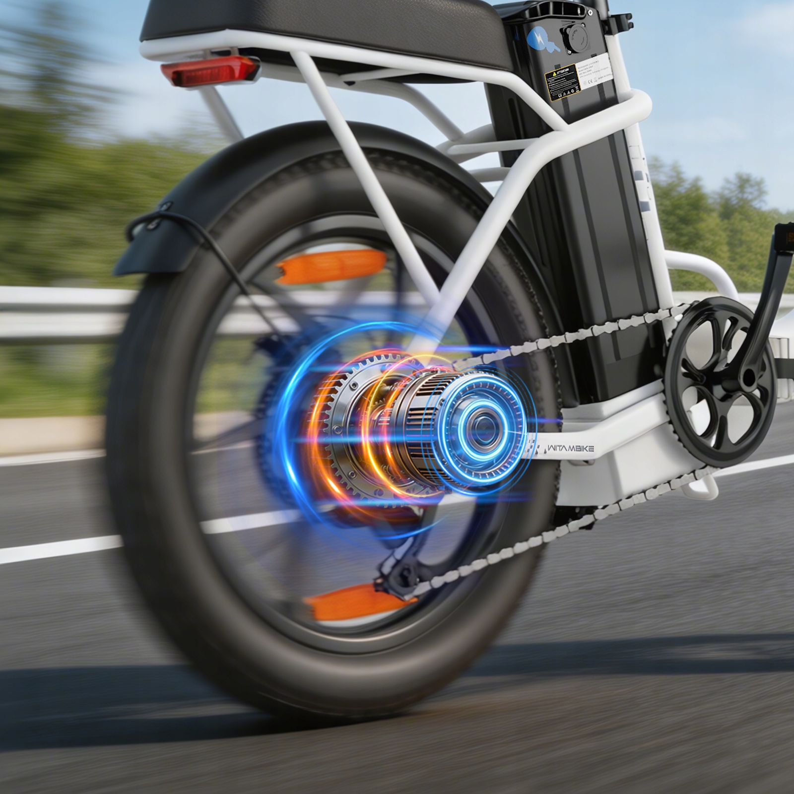 2026 m. sulankstomas elektrinis dviratis suaugusiems WITAMBIKE 250W 48V 768WH