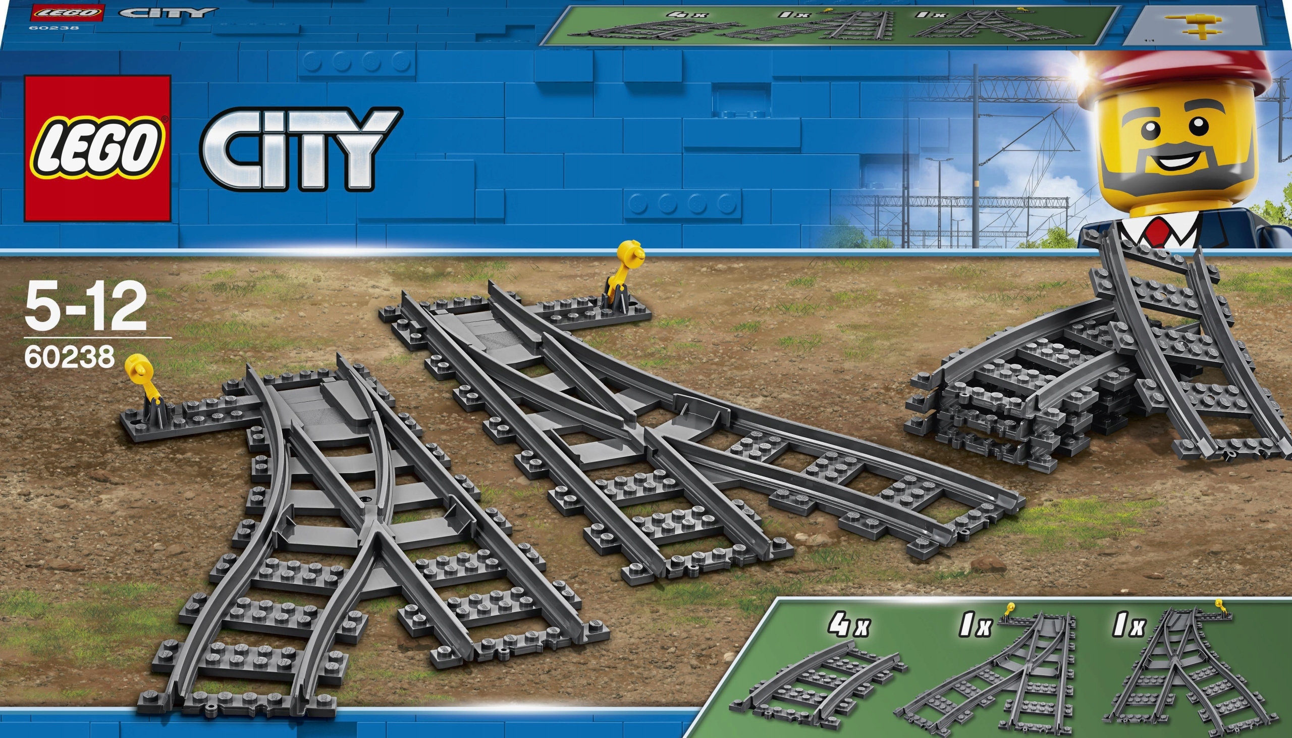 LEGO City 60238 bėgių stotis