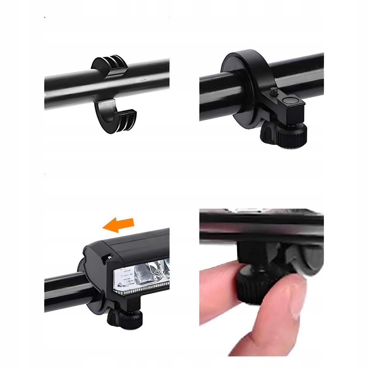 Dviračio priekinė lempa LED 4 režimai Cree USB-C