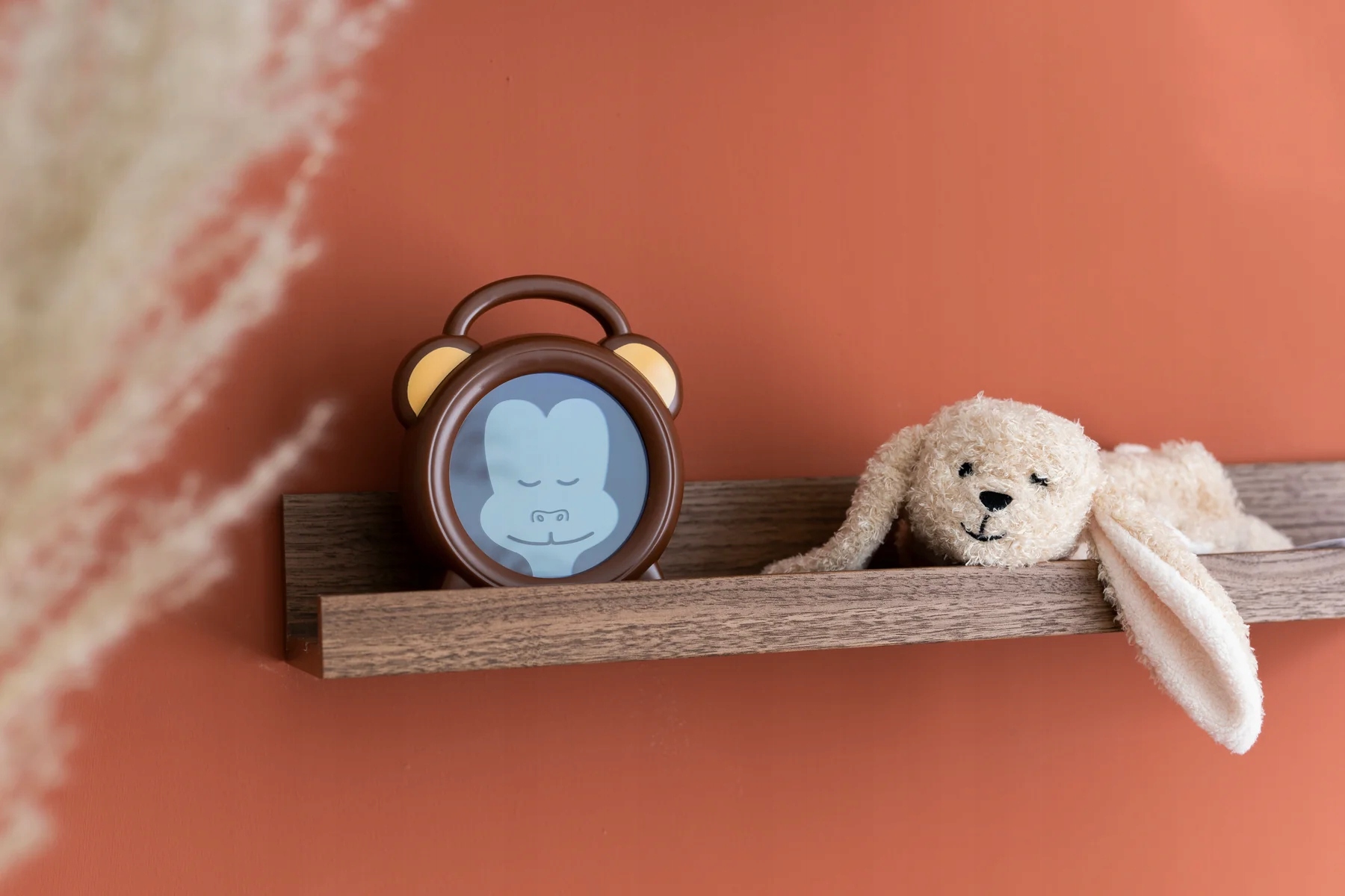 ŽADINTIS NAKTINIS LEMPAS MIEGO TRENIRUOTIS LED AVARUS LAIKRODIS VAIKUI MONKEY MONKEY