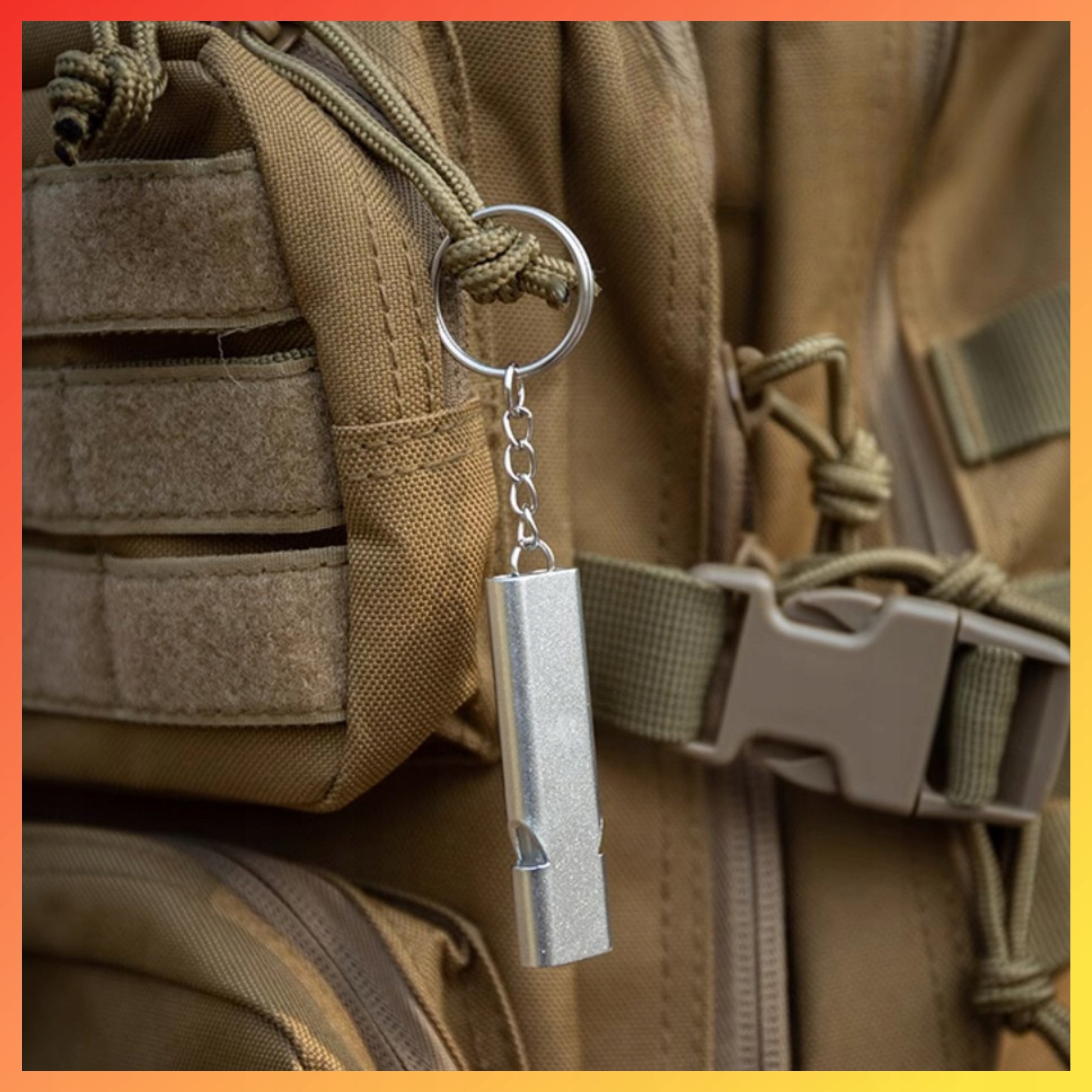 ZESTAW SURVIVALOWY WOJSKOWY NIEZBĘDNIK KARTA PRZEŻYCIA 21W1 KRZESIWO 11CM
