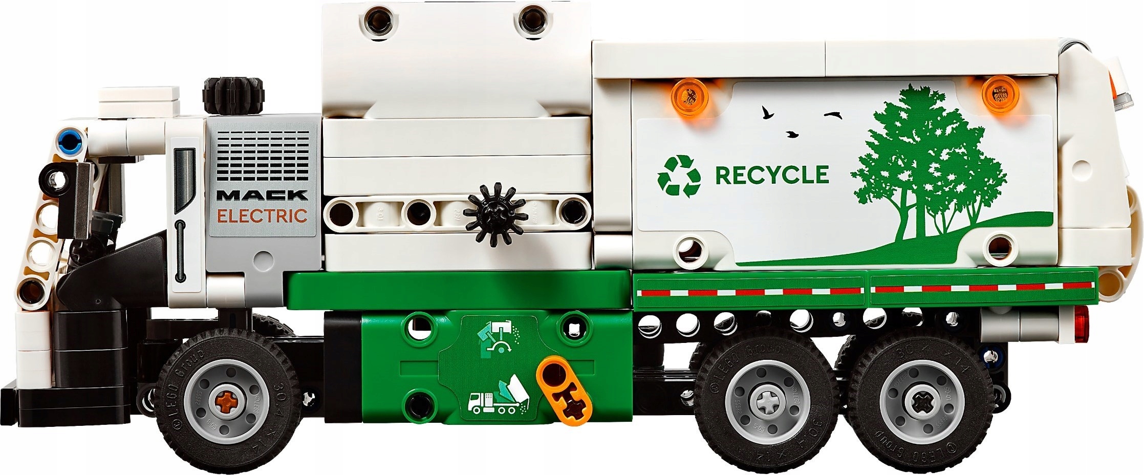 LEGO 42167 TECHNICS ELEKTRINIS Sunkvežimis MACK ŠIUČIŲ VEŽIMAS + DOVANŲ KREPŠĖ