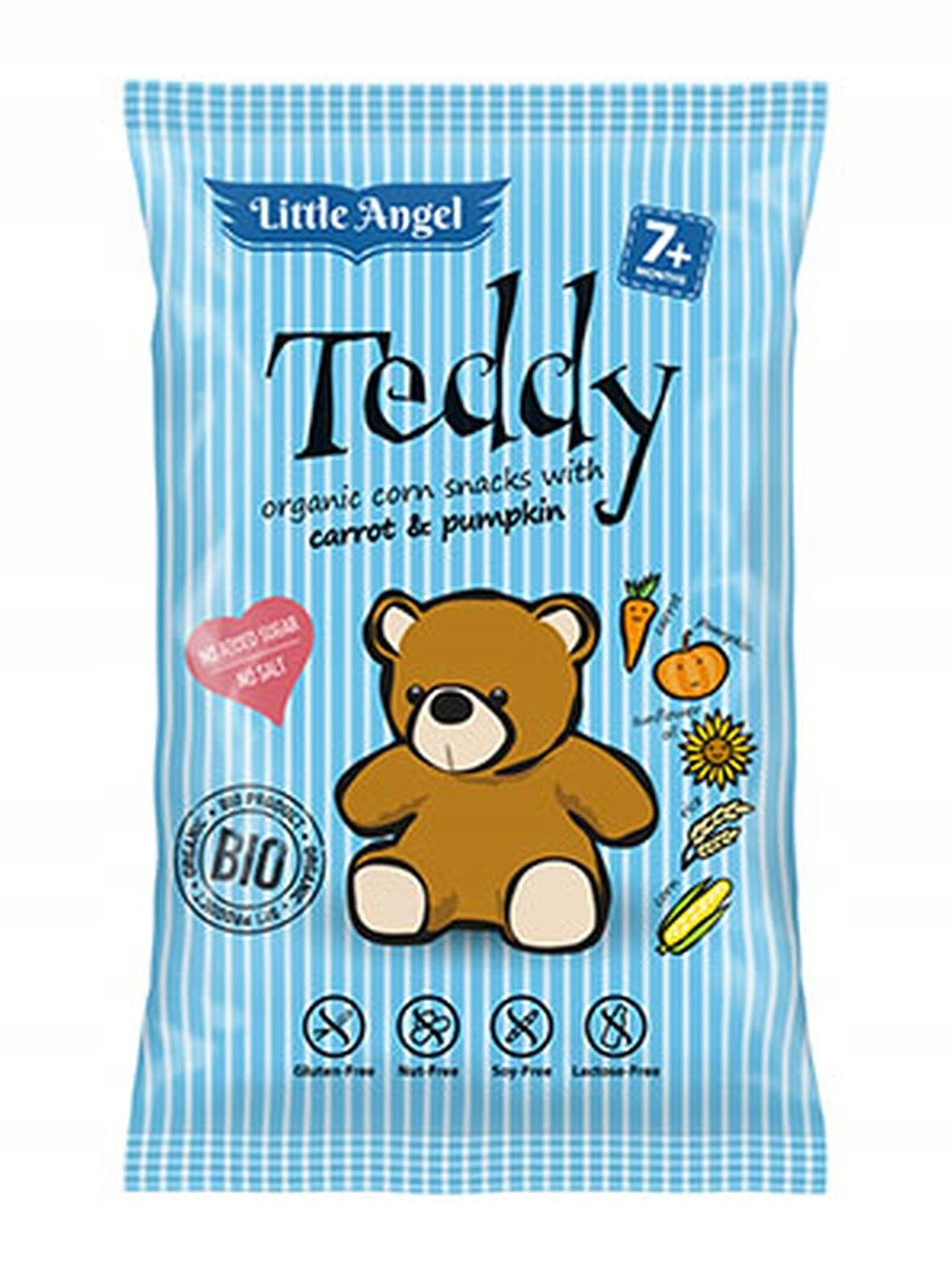 Little Angel traškios kukurūzų batonėliai 10x30 g, nuo 7 mėn.