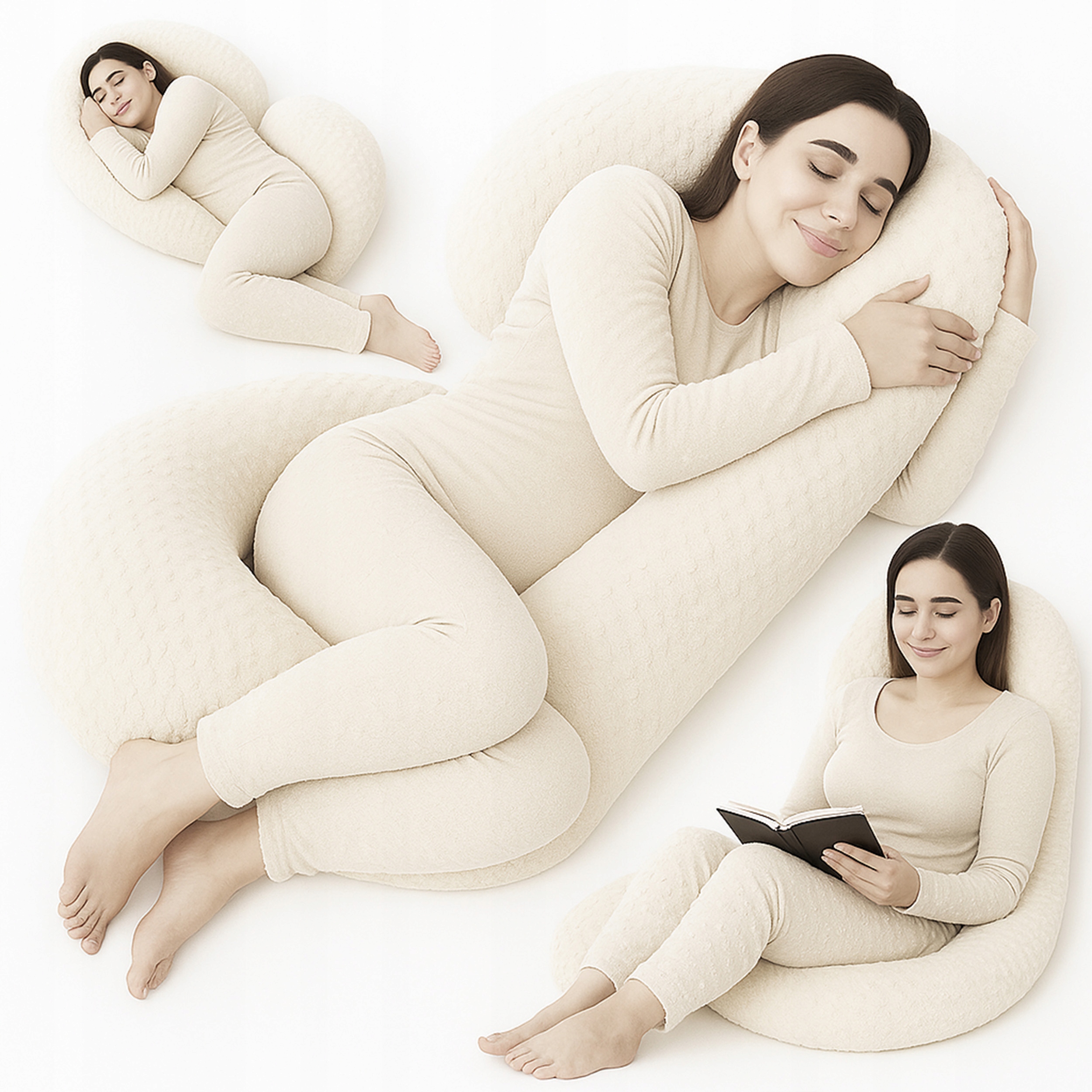 ekmTRADE ciąžos pagalvė C 95 cm reguliuojama