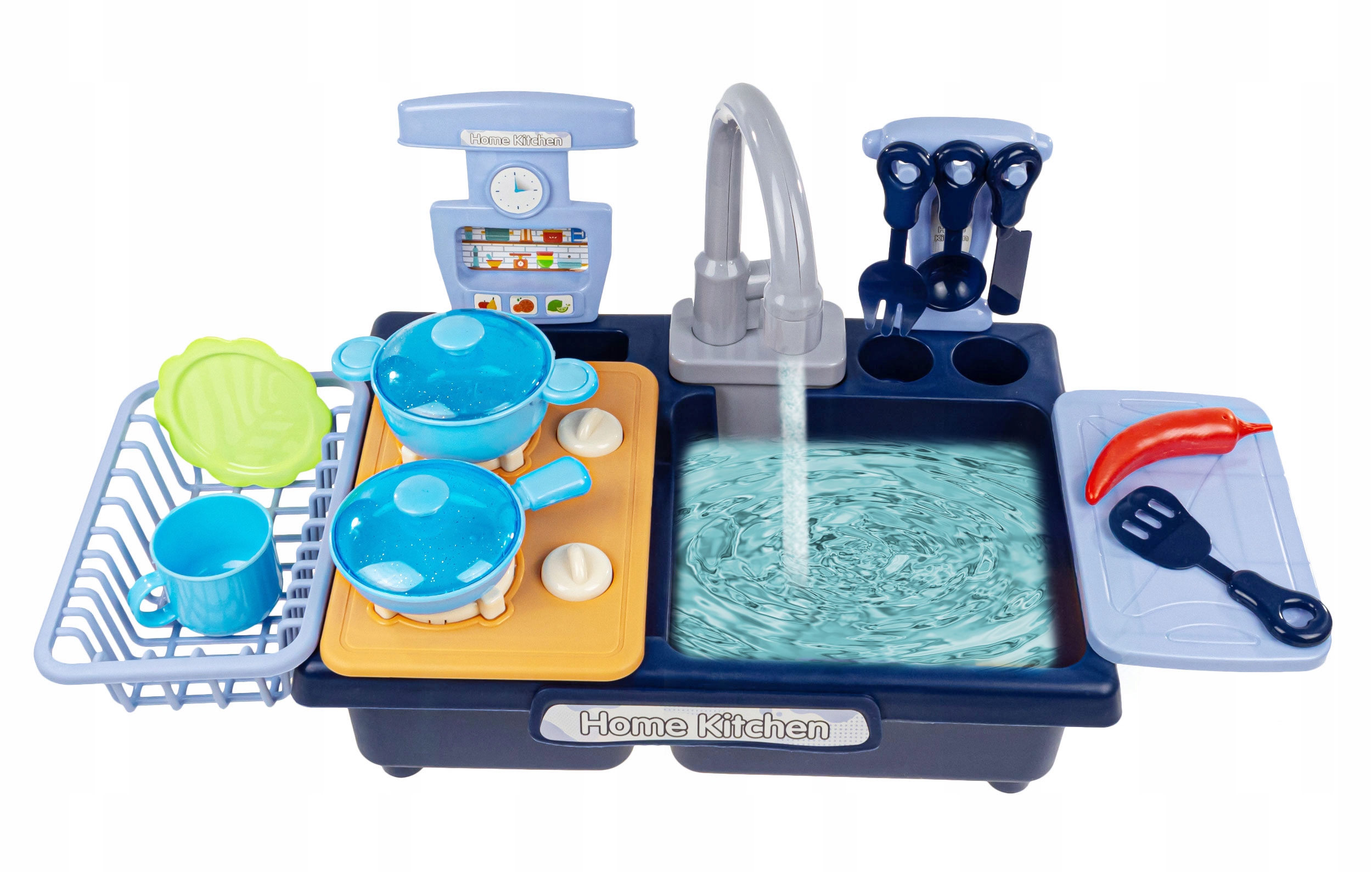click4TOYS virtuvės kriauklė vaikams 2 in 1