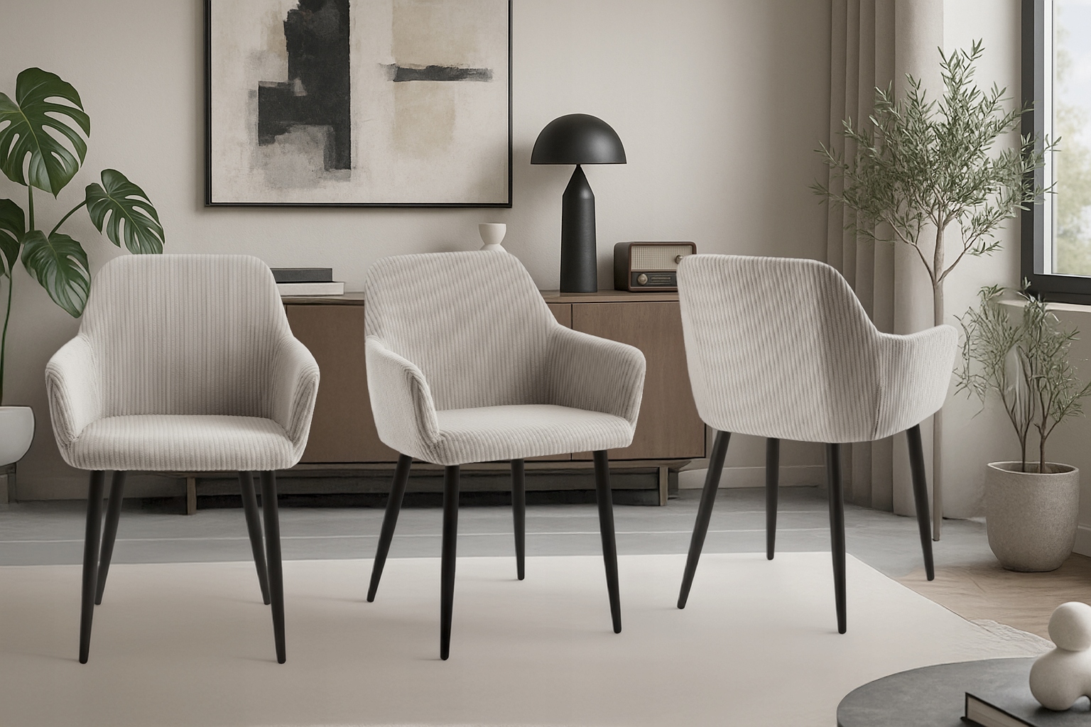 ŠIUOLAIKINĖ STILINGA KĖDĖ VIRTUVĖ VALGOMAS SVETAINE KT206 LOTTA Velvetas TAUPE