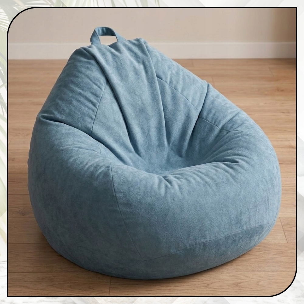 PUFA BAG XXL VELUR 120 CM MĖLYNA