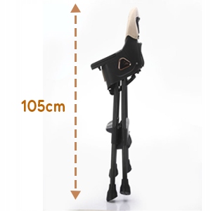 Twinky Baby MAXI SWING 2 in 1 maitinimo kėdutė - Reguliuojama - Juoda