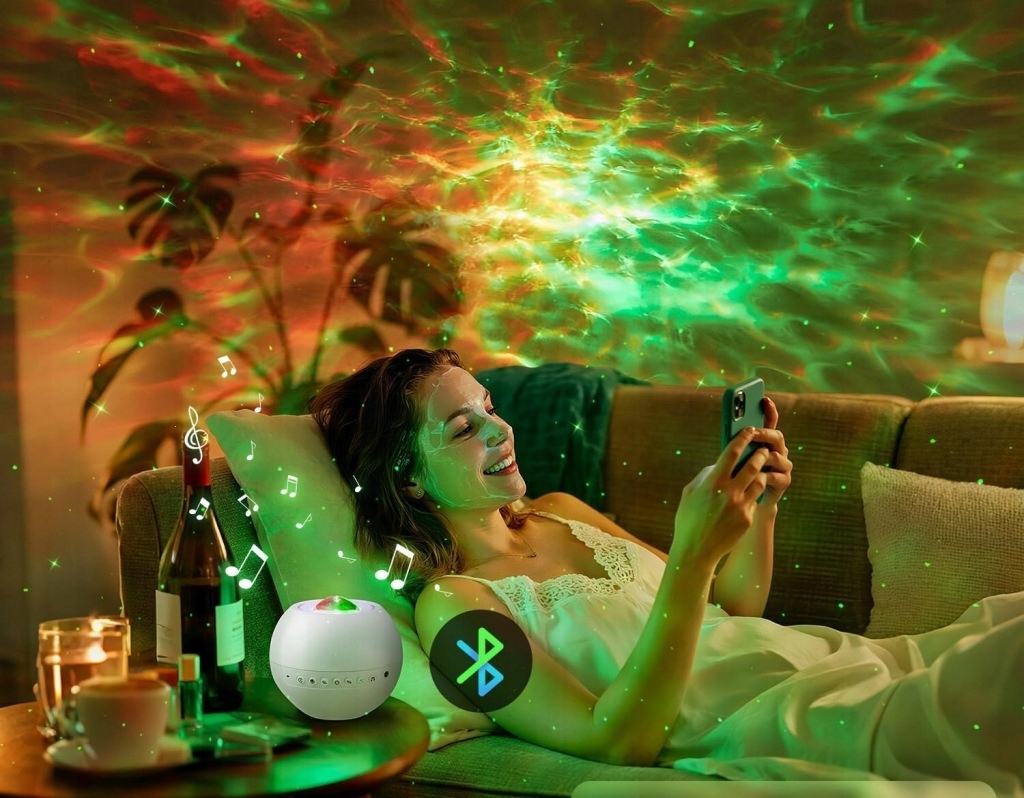 Izoxis projektor žvaigždžių LED su Bluetooth