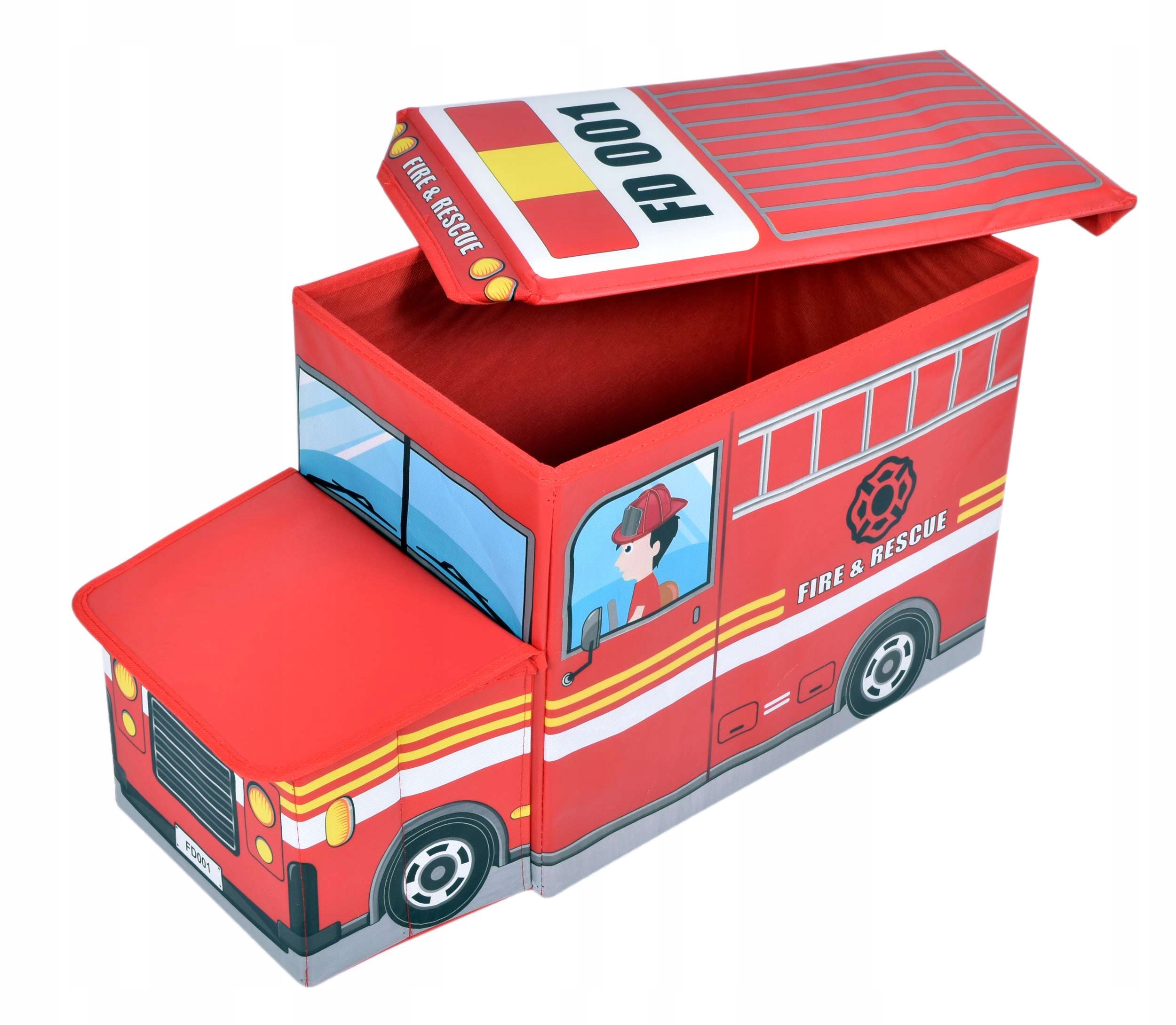 PUFF VAIKŲ ŽAISLŲ BASKET FIRE BRAND AUTOMOBILIŲ KONTEERINĖ SĖDYNĖS BAGAŽINĖ