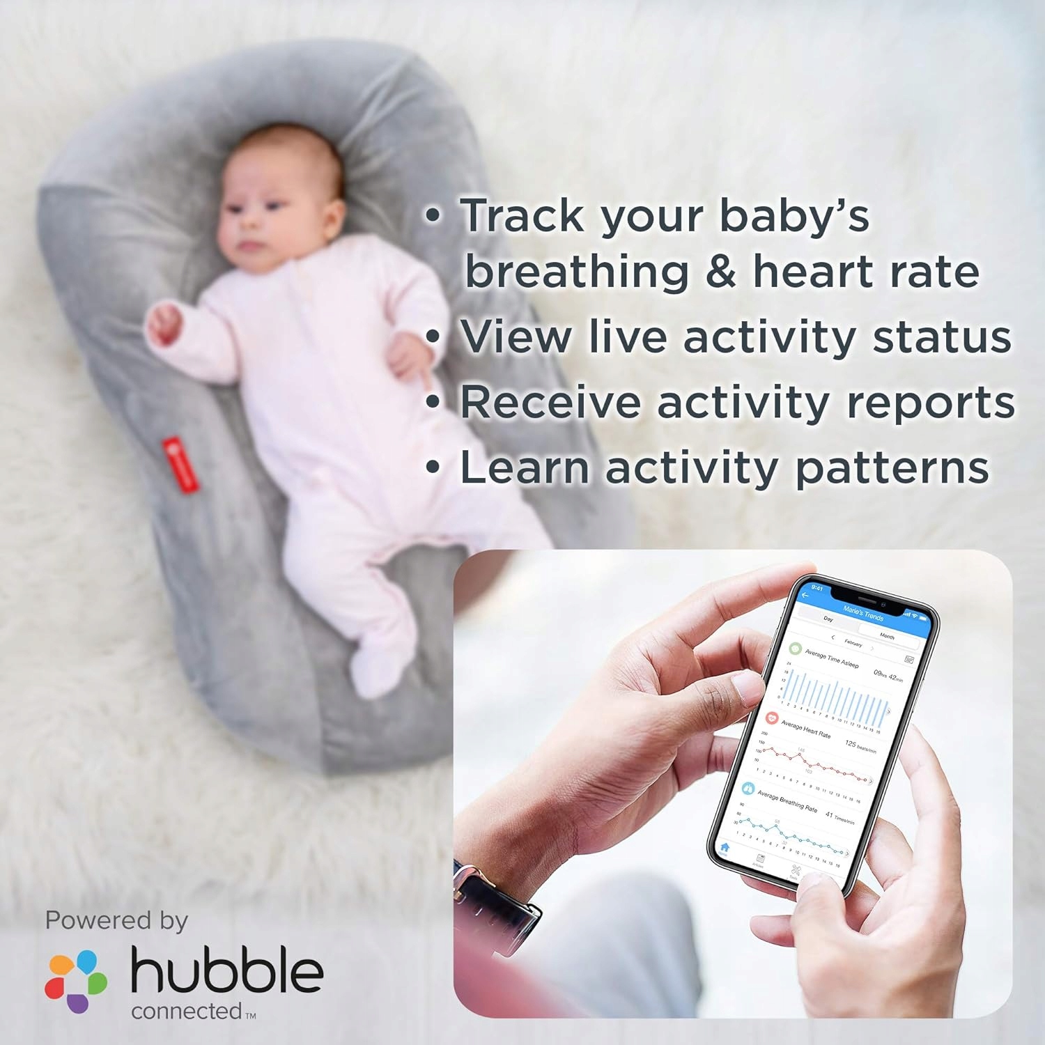 „Motorola Baby Comfort Cloud“ išmanusis miego ir kvėpavimo monitorius