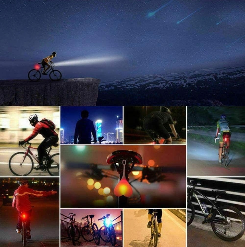 Martom širdies formos dviračio lempa LED