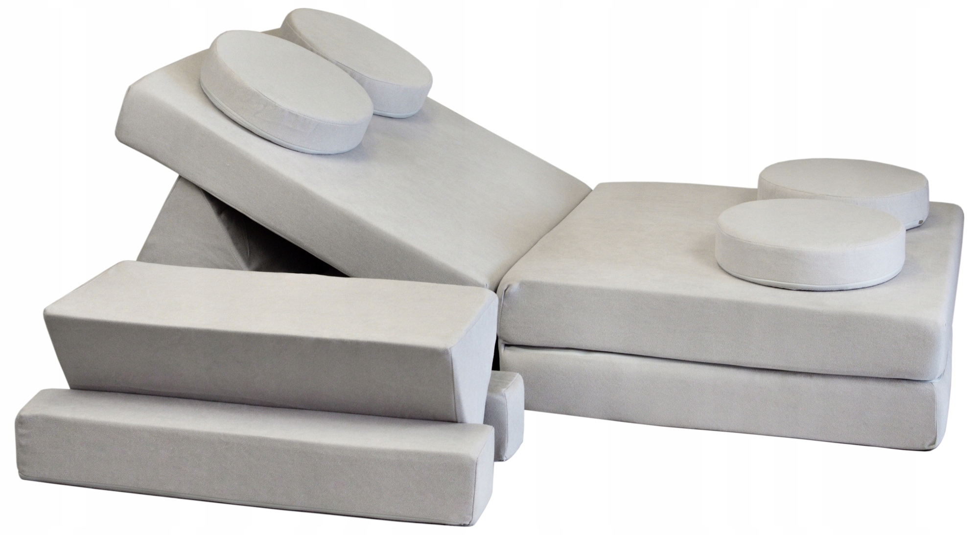 Daugiafunkcinė modulinė sofa vaikui ir putplasčio blokeliai viename Multifunkcinis
