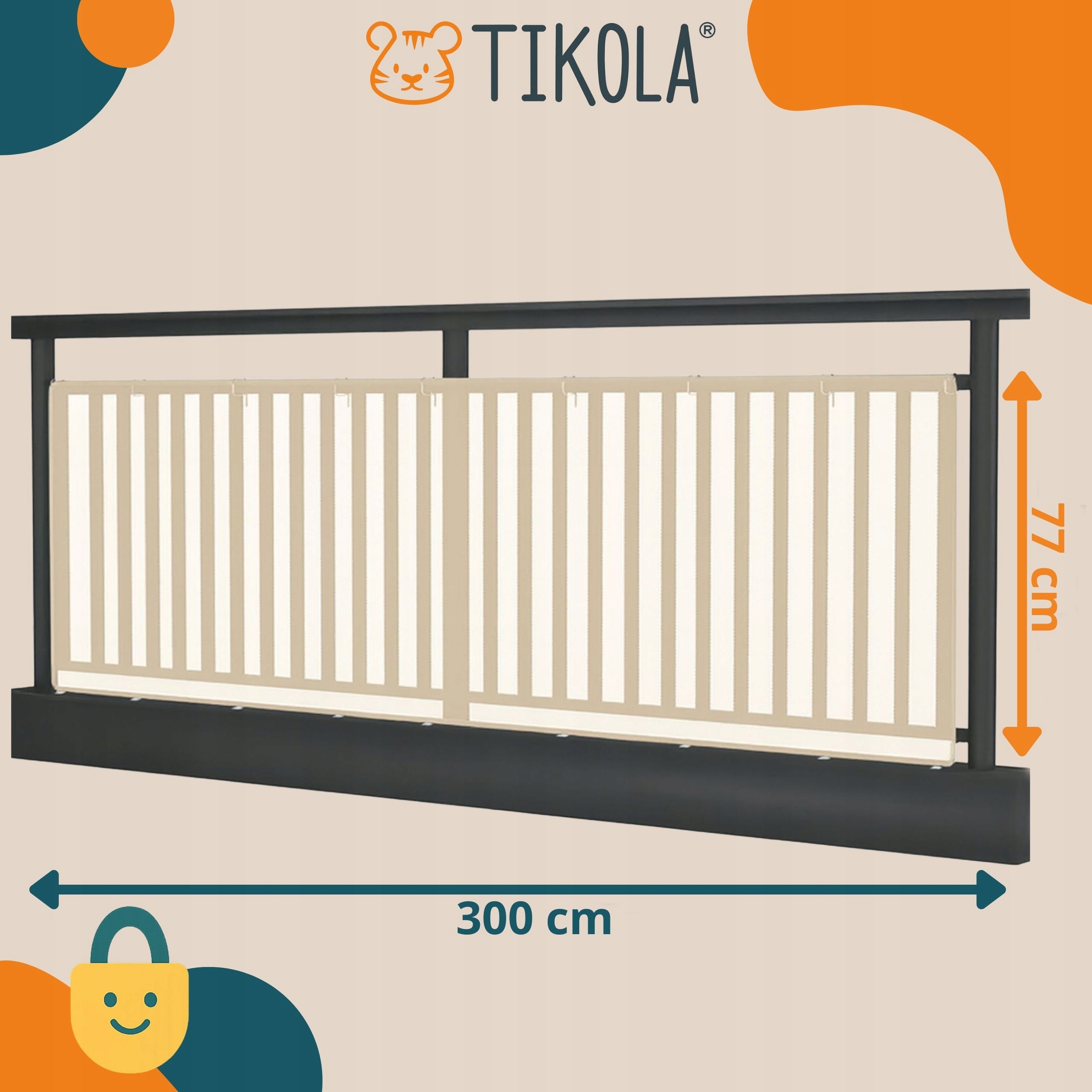 Tikola apsaugingas tinklas 300 cm aukštyje