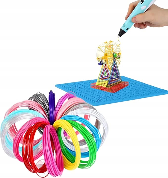 Bedee 3D rašiklis 12 spalvų PLA vielutės