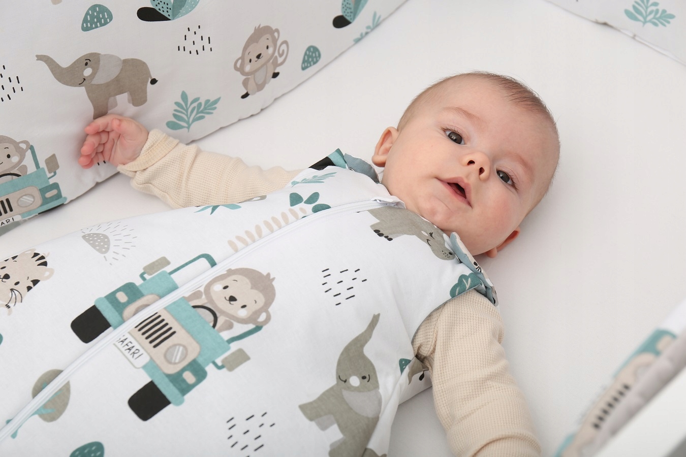 KŪDIKIO miegmaišis DREAM MEDVILNĖ 100% REGULIUOJAMAS BABYMAM
