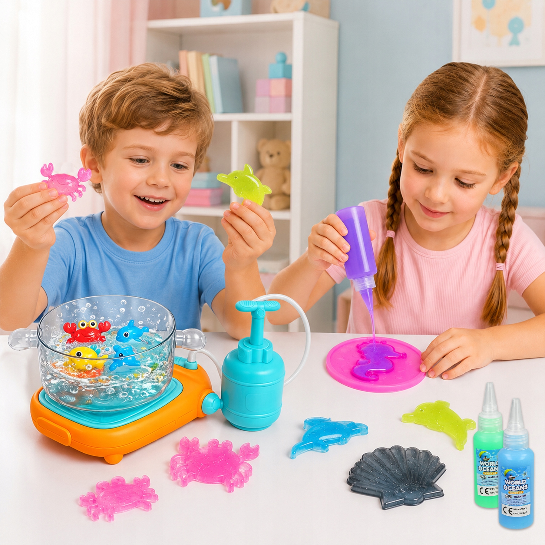 Allvo vandens gelis 3D figūrėlės kūrybinis rinkinys vaikams