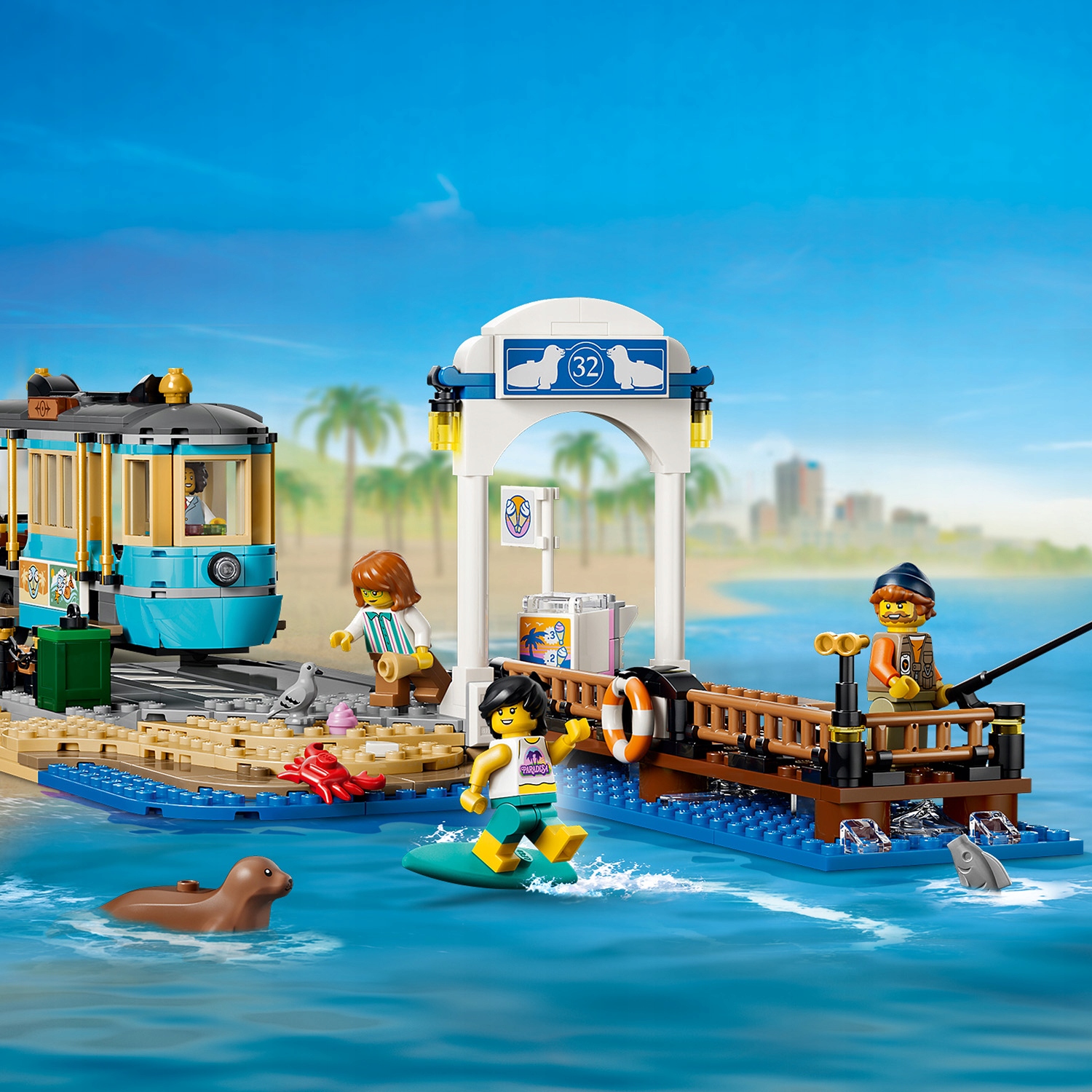 LEGO City 60506 tramvajus prie paplūdimio