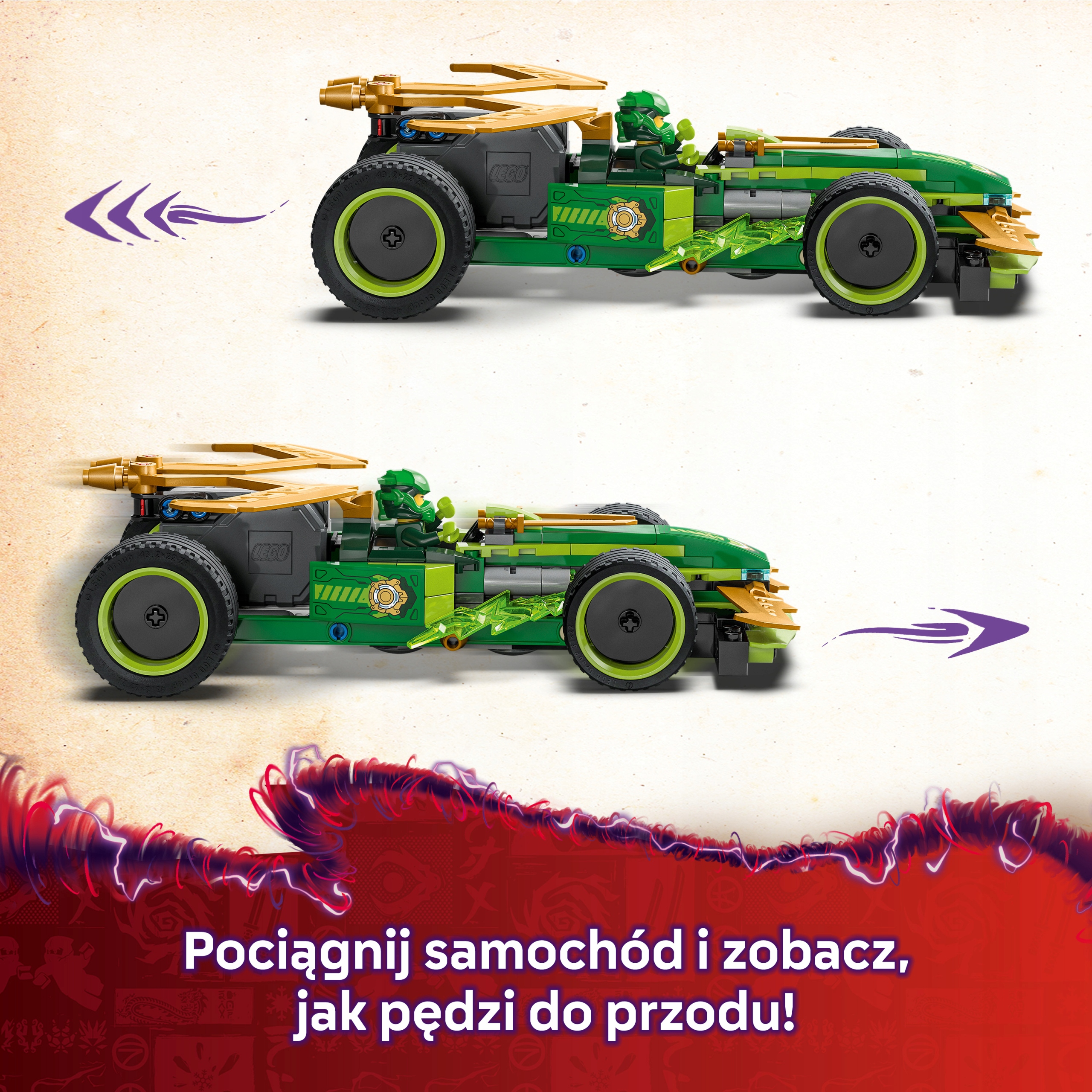 LEGO Ninjago Lloydo lenktyninis automobilis 71828