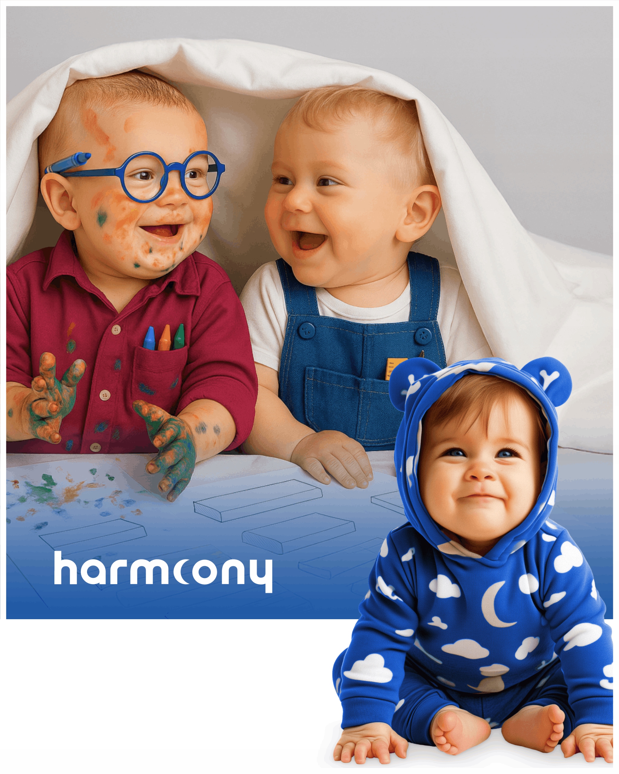 Harmoony klinas pagalvė lovelei 120x60cm