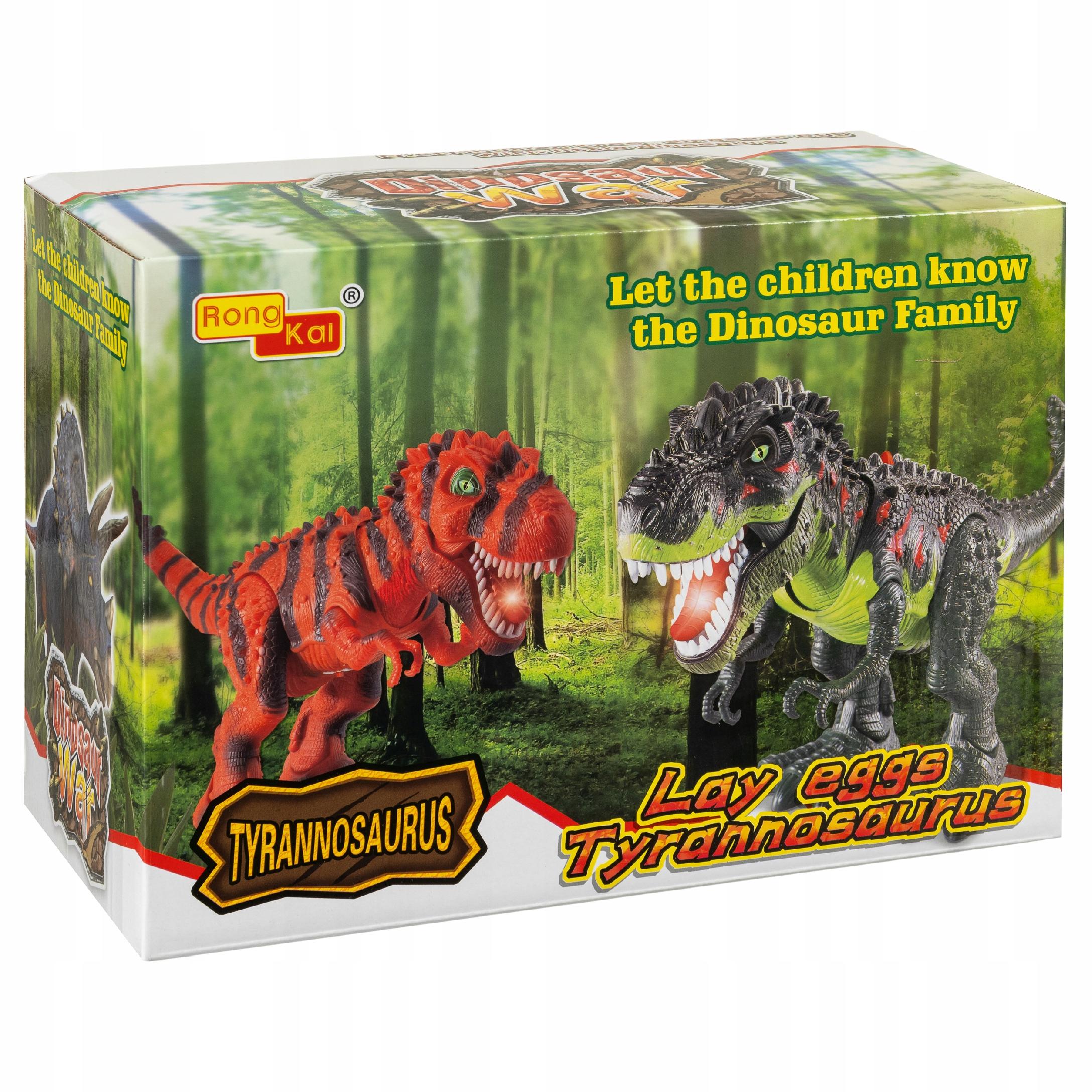 MTOYS dinozaur T-Rex interaktywny świeci ryczy