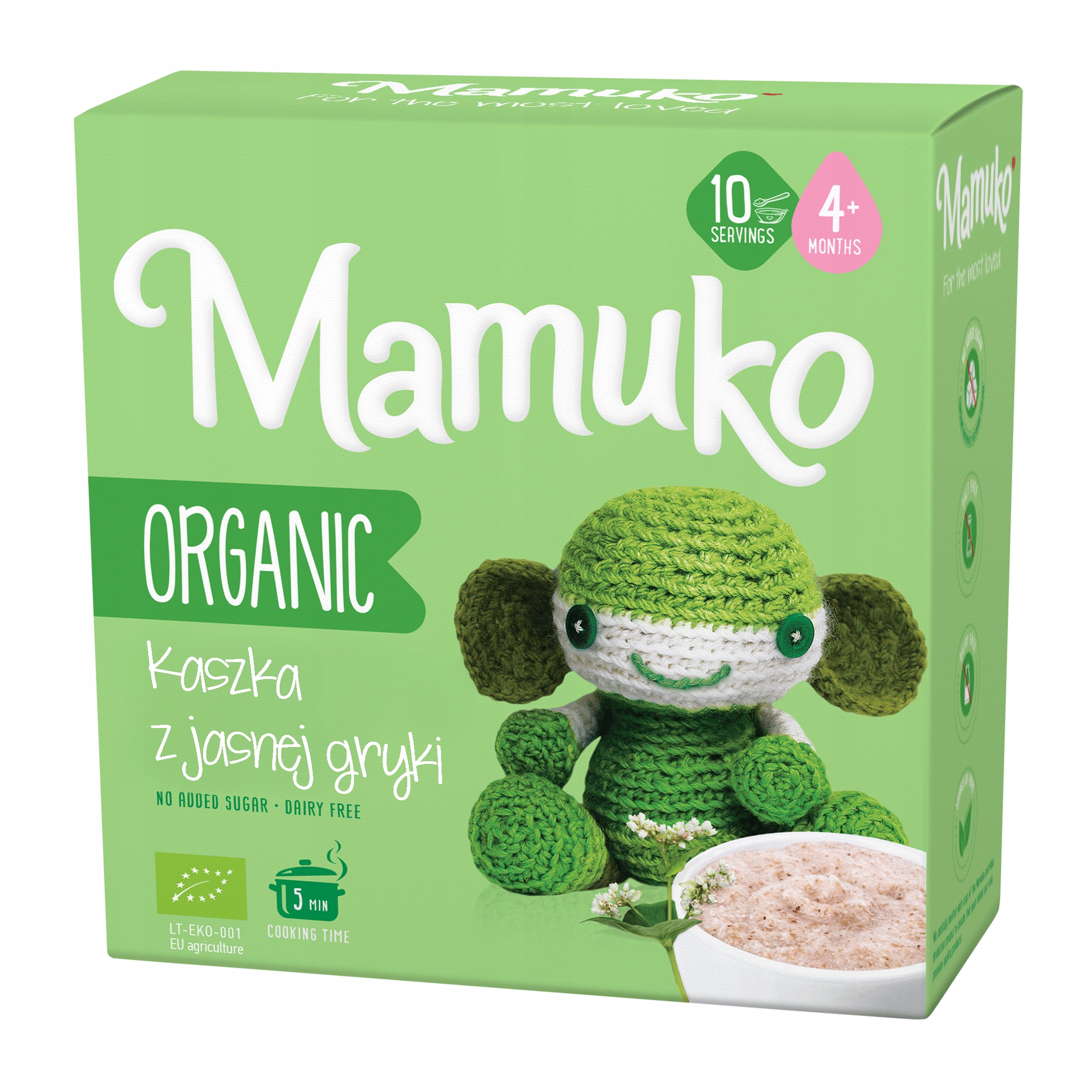 Lengva grikių košė iš ekologiškų ES ūkių Natural Mamuko 4m+
