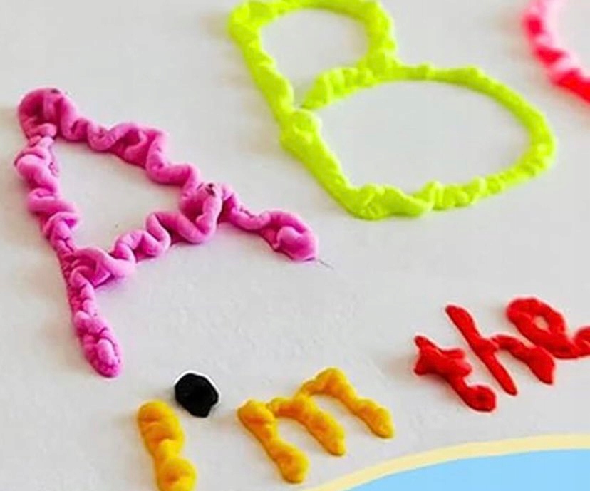 Popcorn Pens 3D žymekliai auginimo žymekliai PUFF efektas 6 vnt