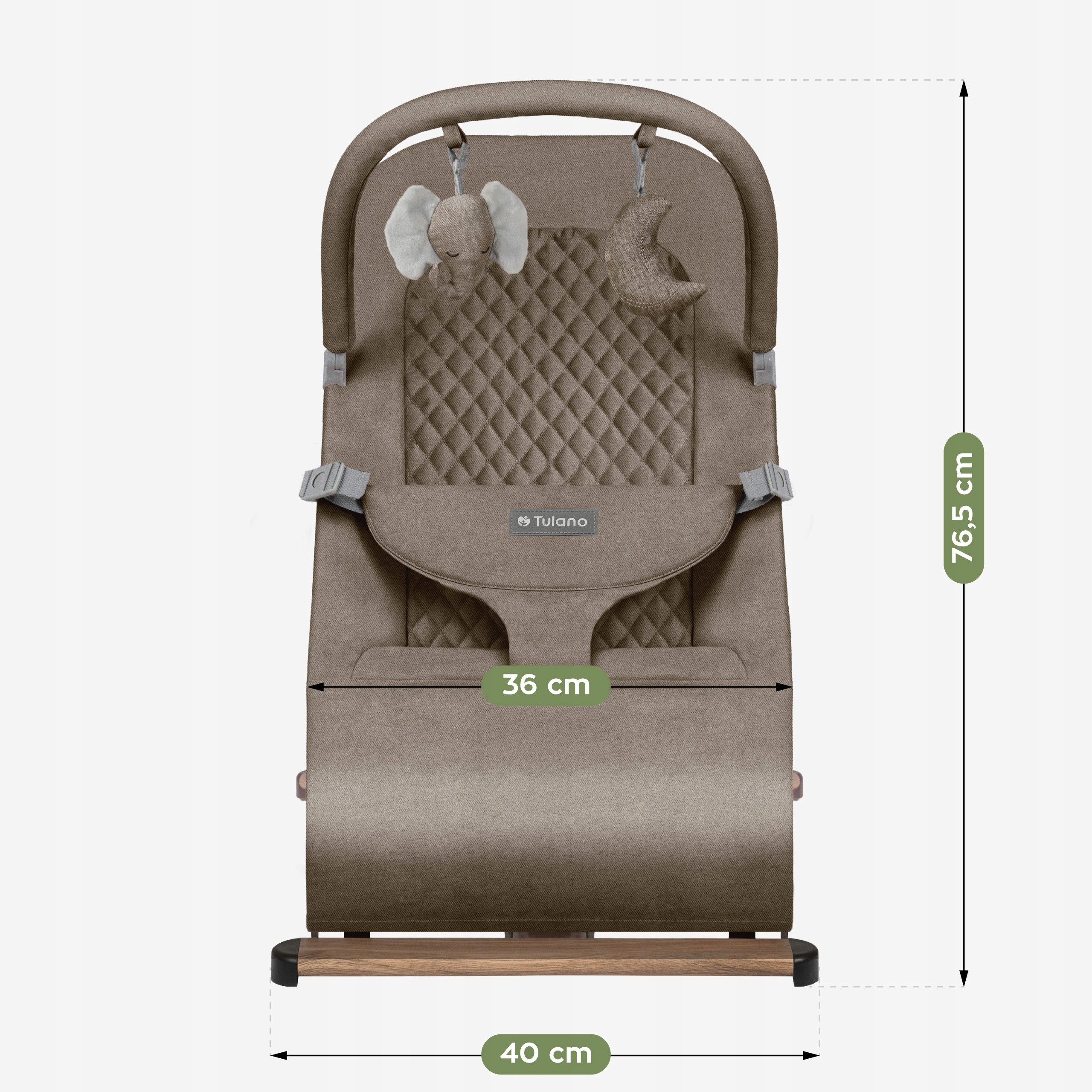 Tulano gulėjimo ir supamos pakliūnės 2 viename beige spalvoje