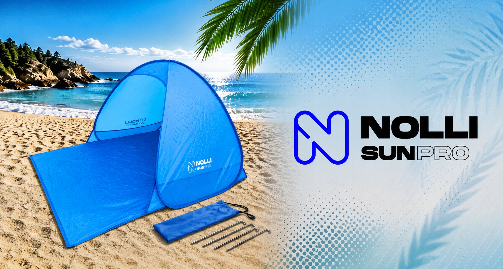 Sunpro paplūdimio namiatis su UV apsauga ir ventiliacija