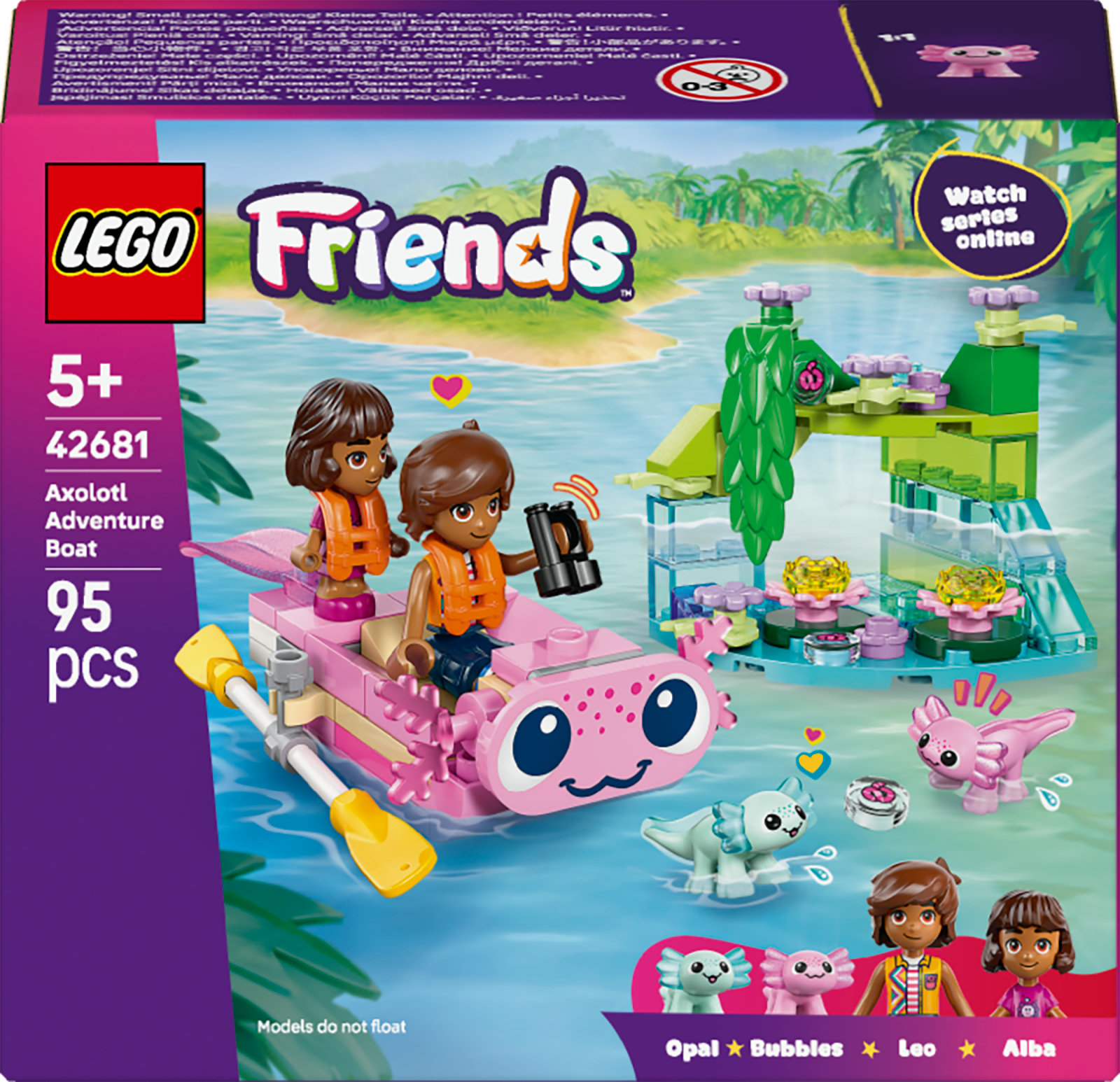 LEGO Friends Axolotl Boat Adventure 42681