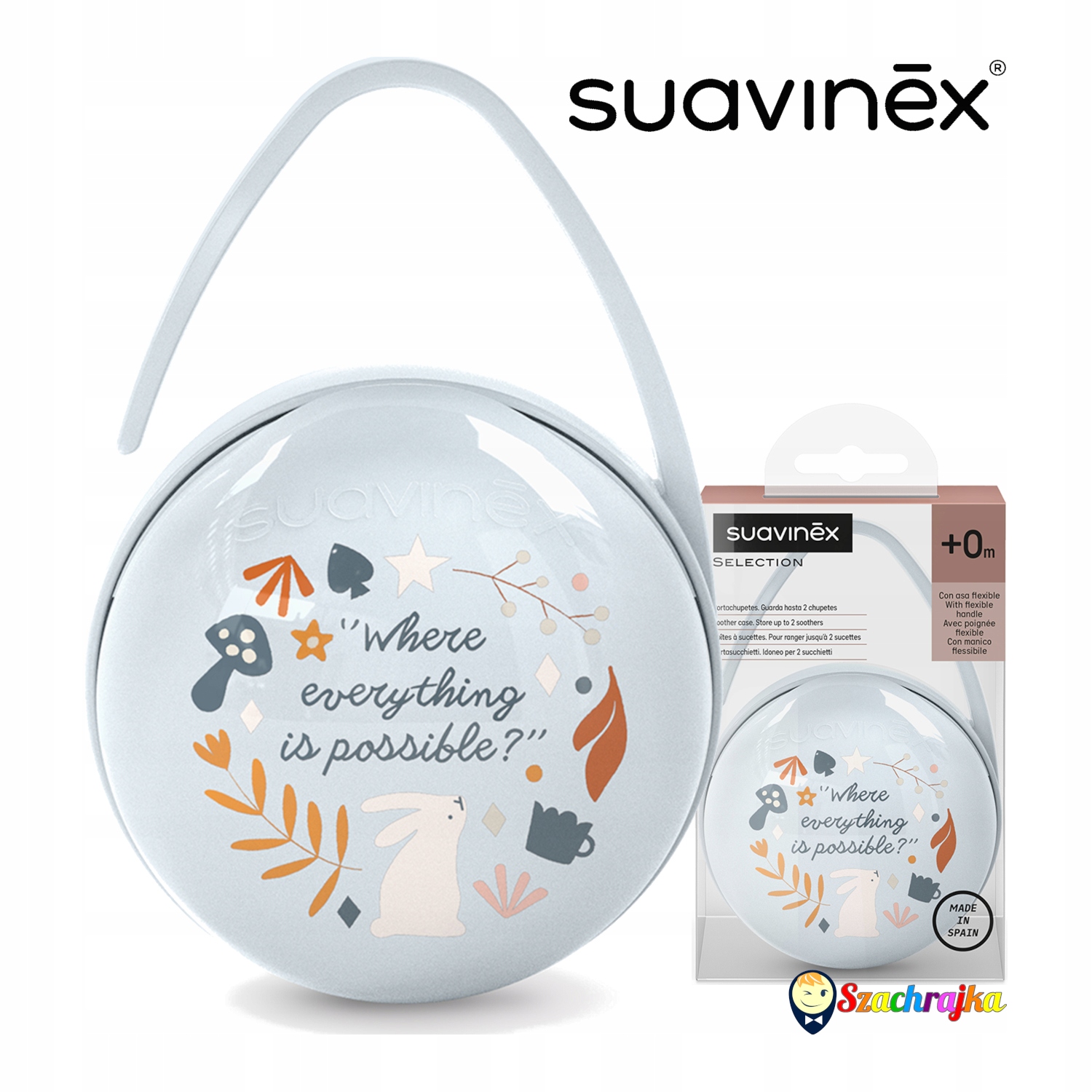 Suavinex Case Packaging Kelioninė čiulptuko talpykla dviem vienetams