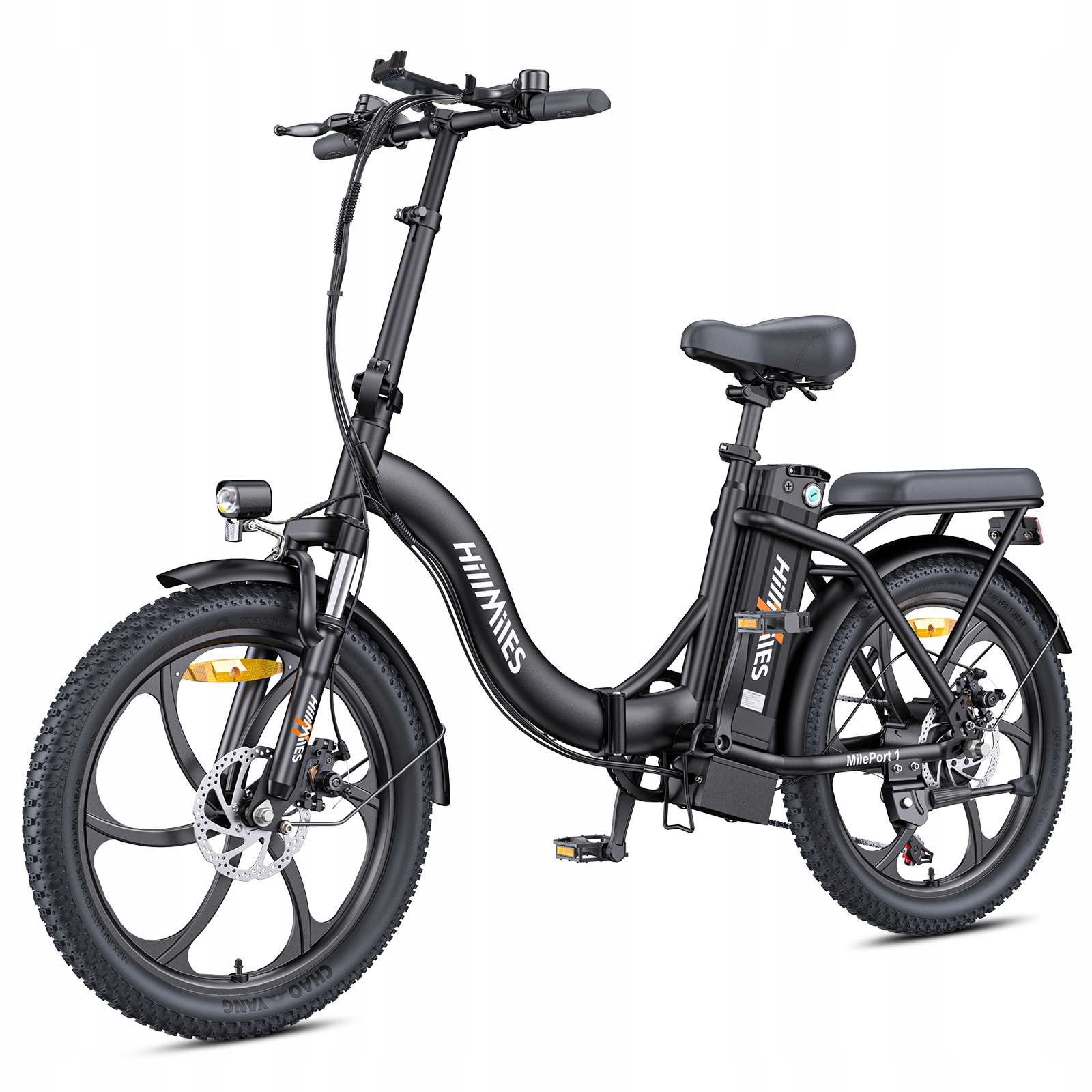 HillMiles MilePort1 elektrinis dviratis 20" 36V 13Ah 250W 25km/h 100KM elektroninis dviratis