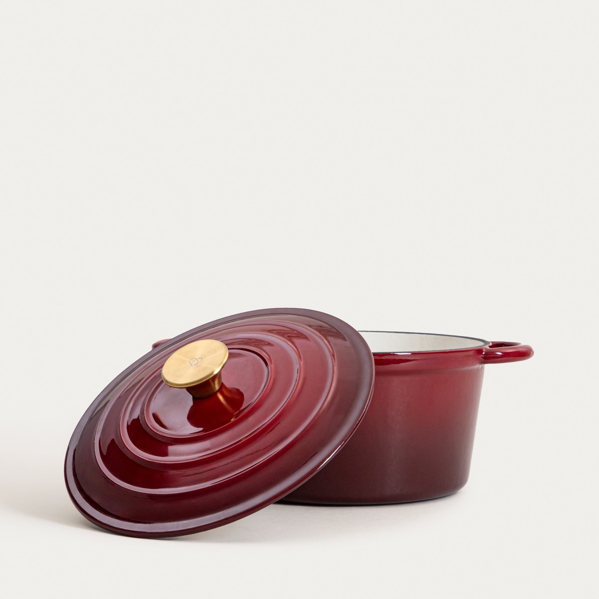 ANDREAS bordo tradicinis ombre ketaus puodas, 24cm 4 l HOMLA
