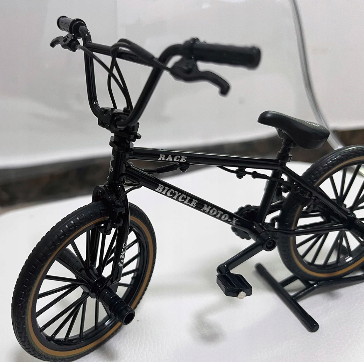 FINGERBIKE dviračio modelis 1:8 Realistiška BMX kalnų dviračio žaislinė dovana