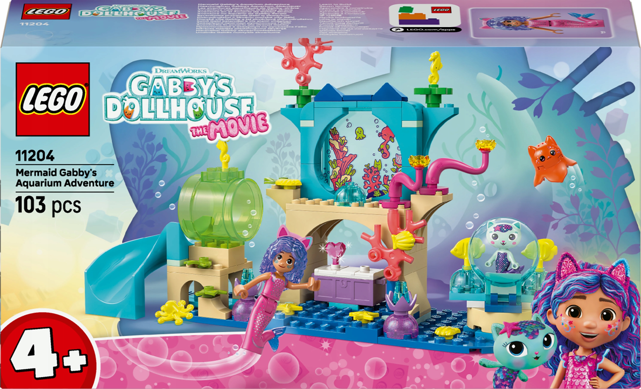 LEGO katinu namai Gabi vandenyno nuotykis sirena 11204