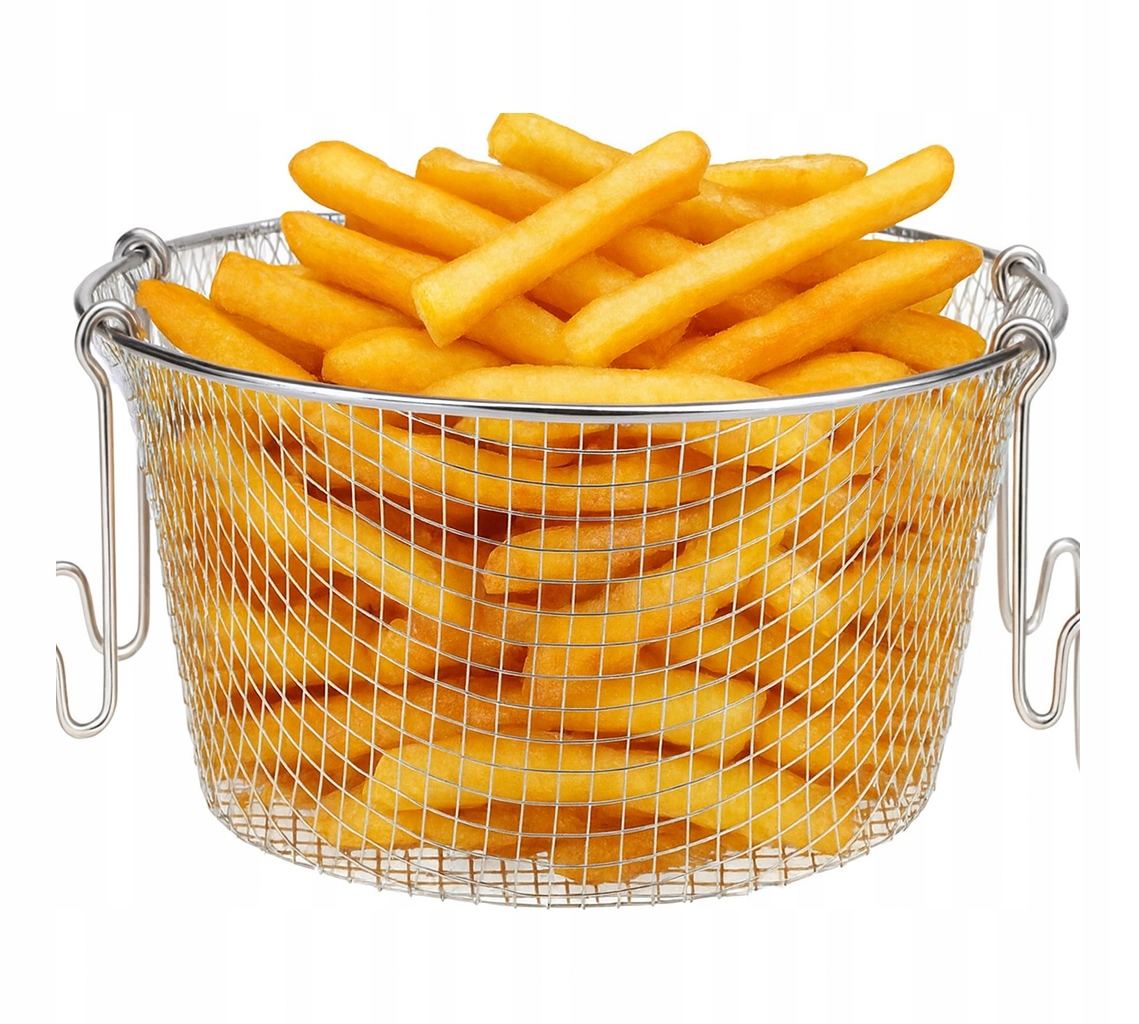 Puodas su koštuku kepti 5,5l gruzdintoms bulvytėms, vištienos spurgoms, 24cm, DUJŲ INDUKCIJA