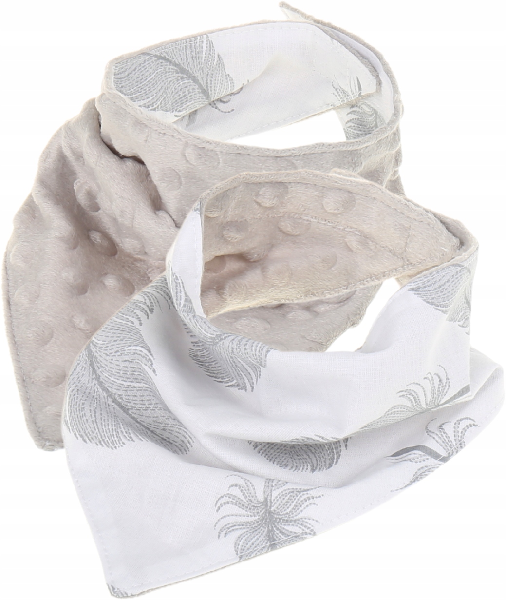 BABYMAM SOFT BIB, MINKY šalikas SU VELCRO 2 viename