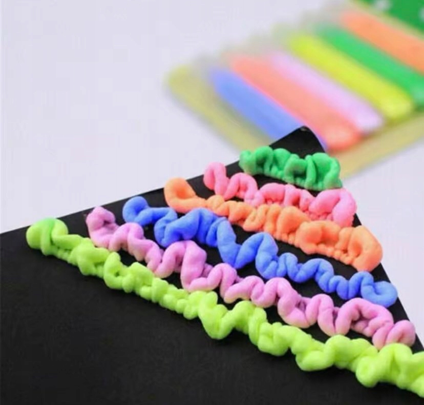 Popcorn Pens 3D žymekliai auginimo žymekliai PUFF efektas 6 vnt