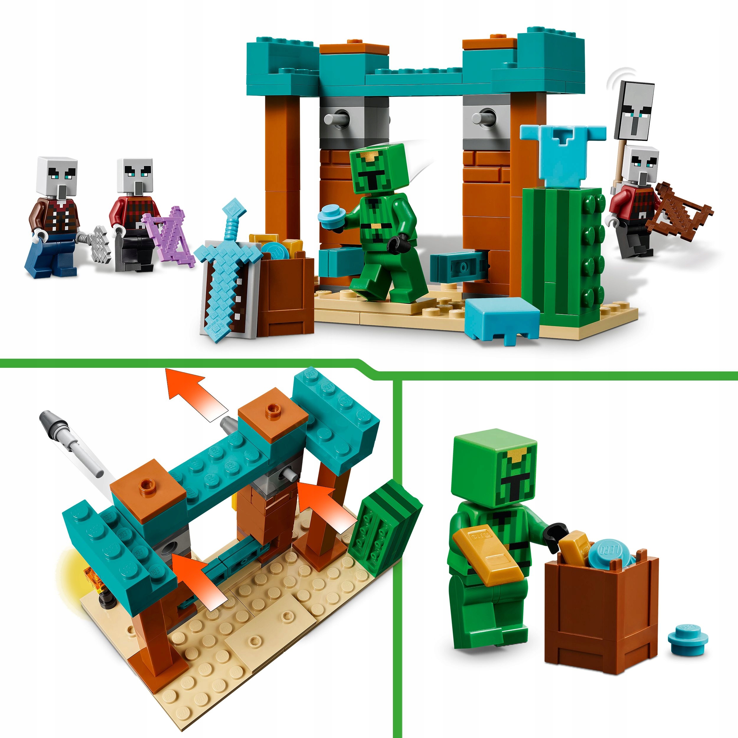 LEGO Minecraft Desert Illager Patrol 21267