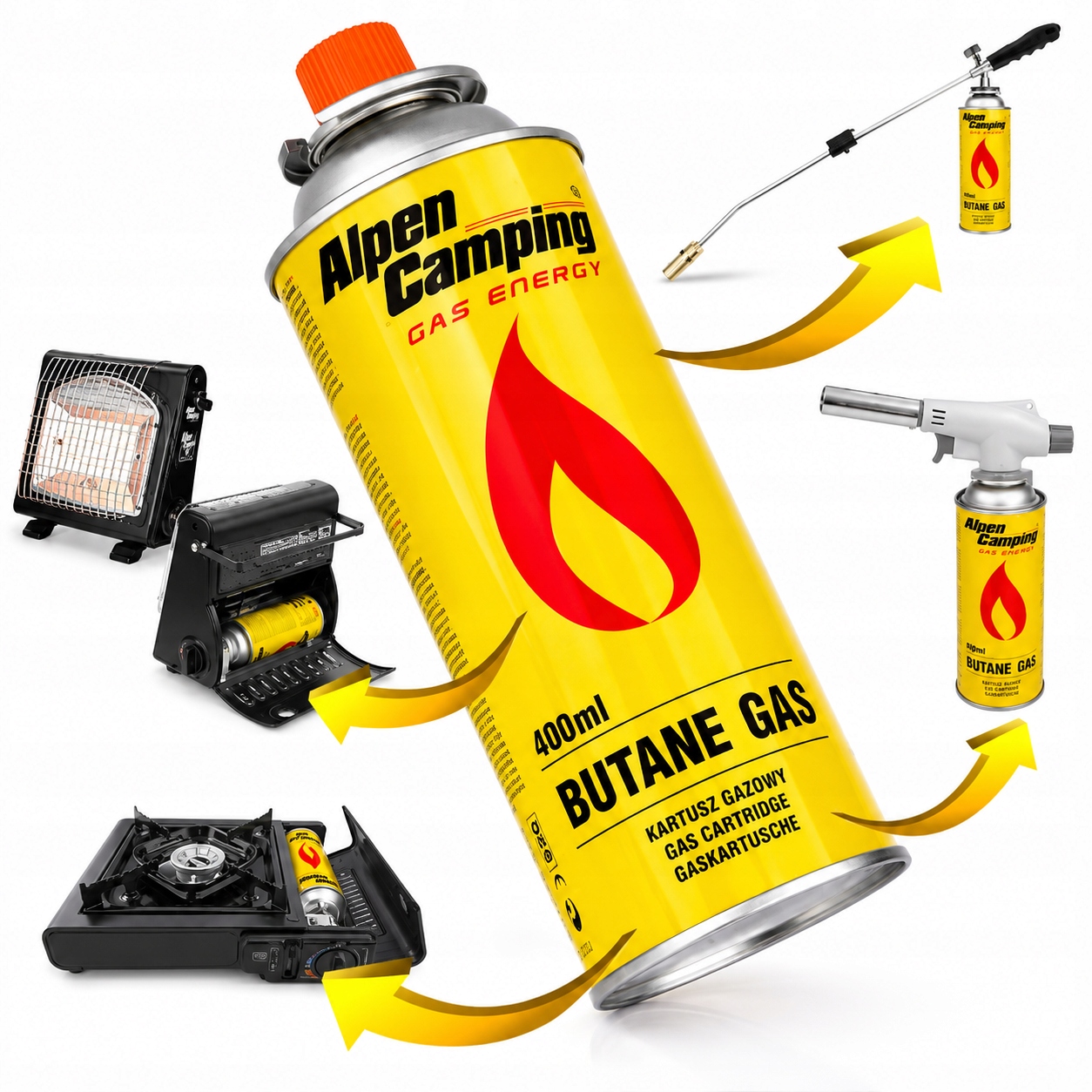 Alpen Camping dujinis kartridžas 400 ml