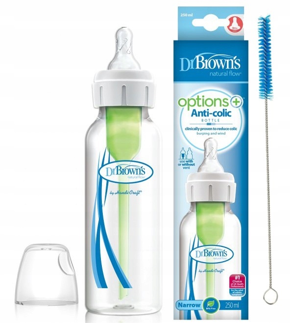 DR. ŠEITIMO BUTELIS BROWN'S NARROW 250 ML + BRUSH