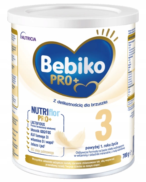 Bebiko Pro+ Nutriflor 3 pieno primaišas vaikams 700 g