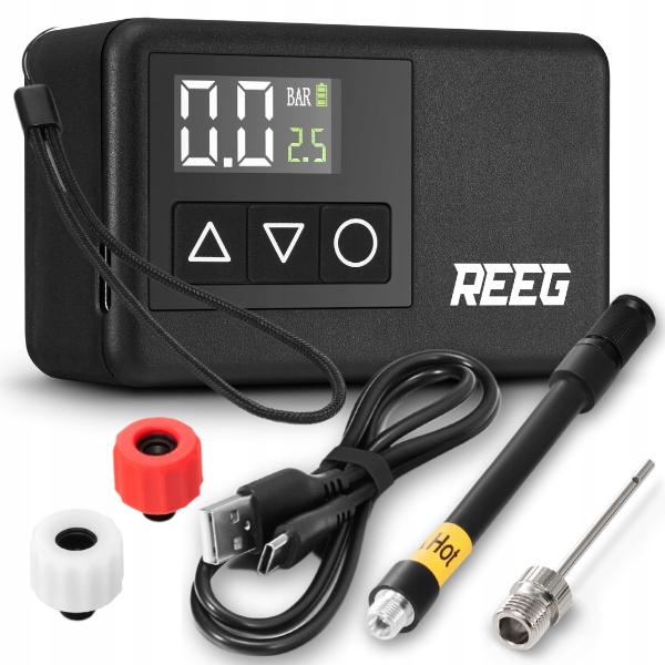 Reeg Air Pump MINI elektrinis siurblys dviračiui, paspirtukui, rutuliui 120 PSI