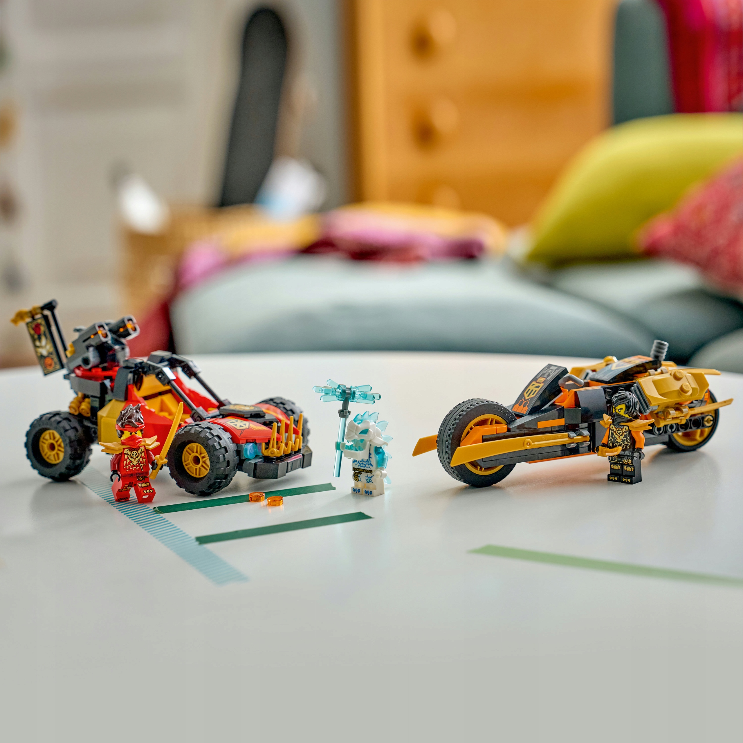 LEGO NINJAGO Kai ir Cole daugiafunkcinės transporto priemonės 71864